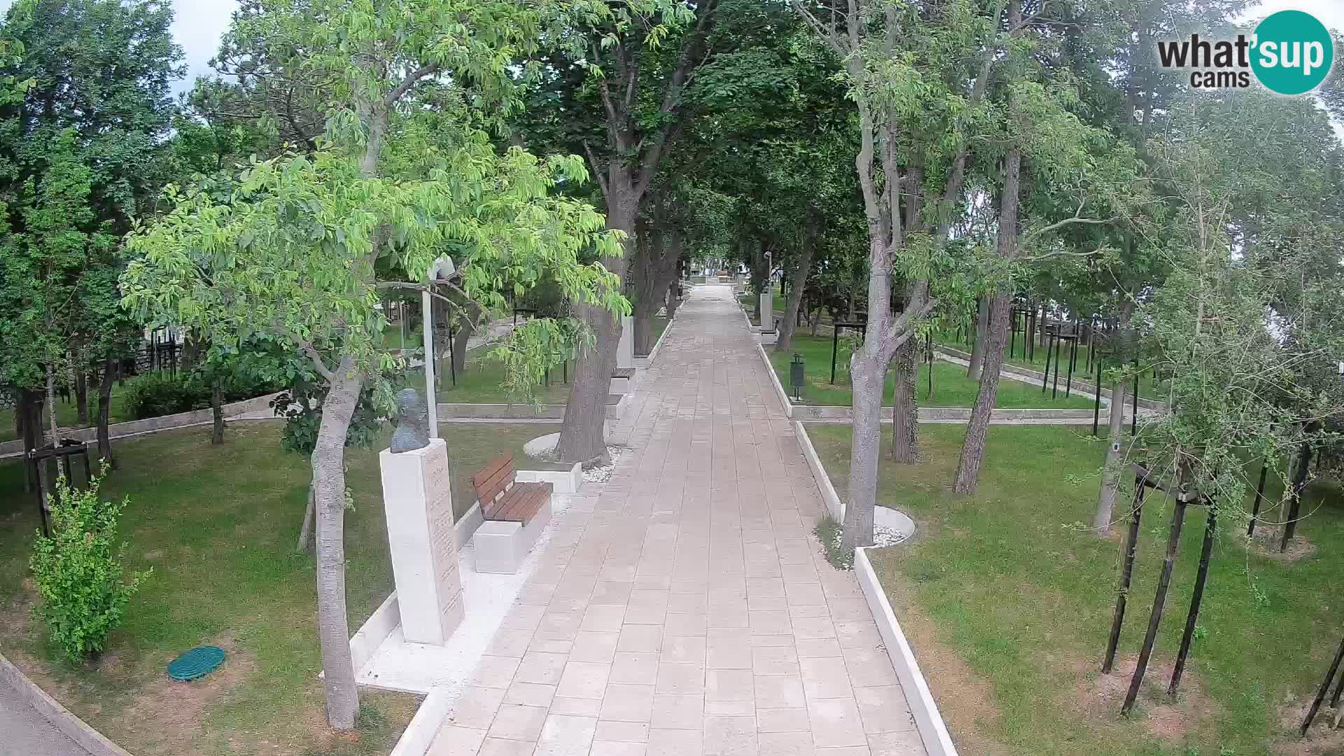 Webcam Schriftstellerpark Senj – Live am Meer
