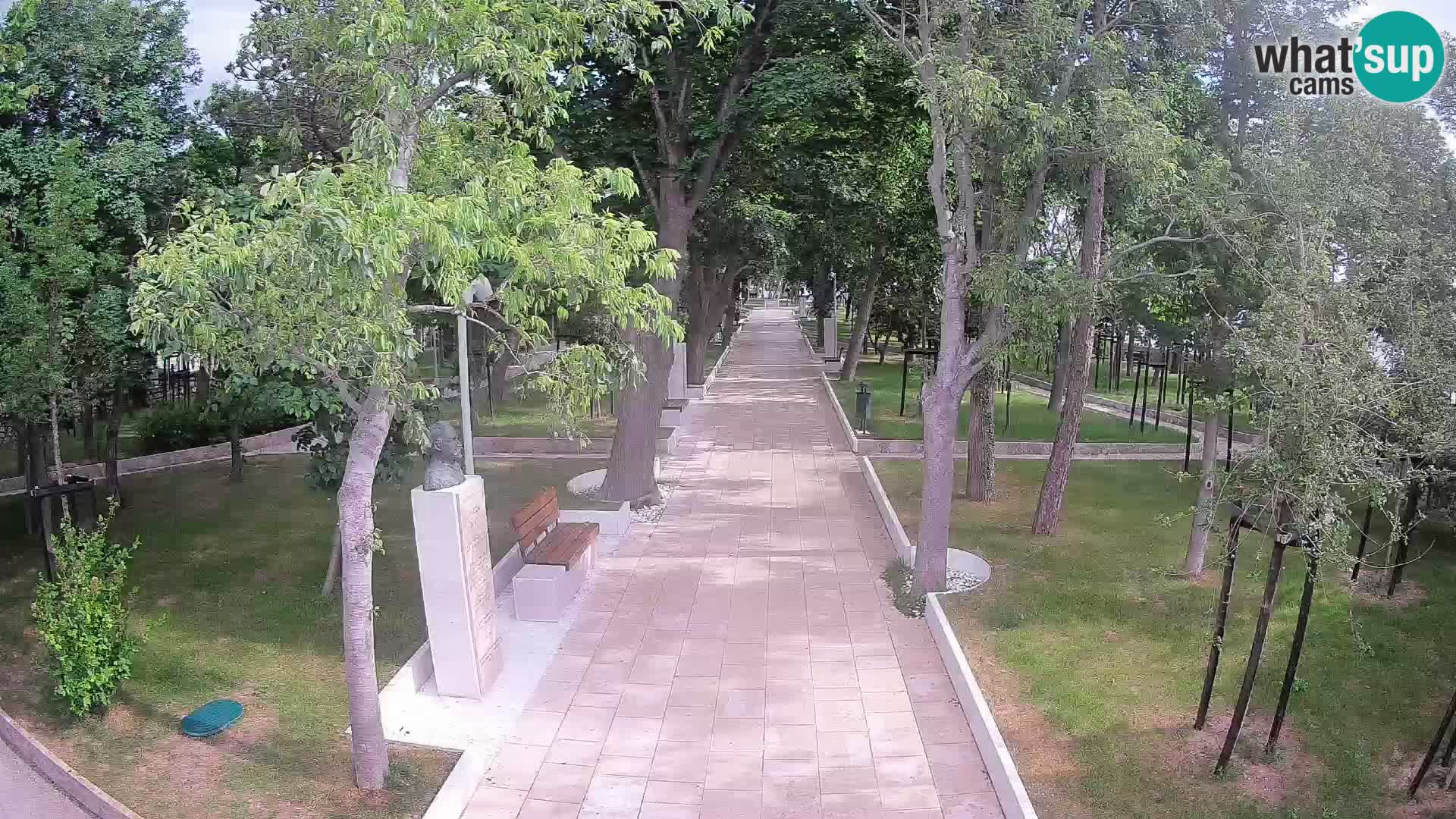 Writers’ Park Webcam Senj – Live by the Sea