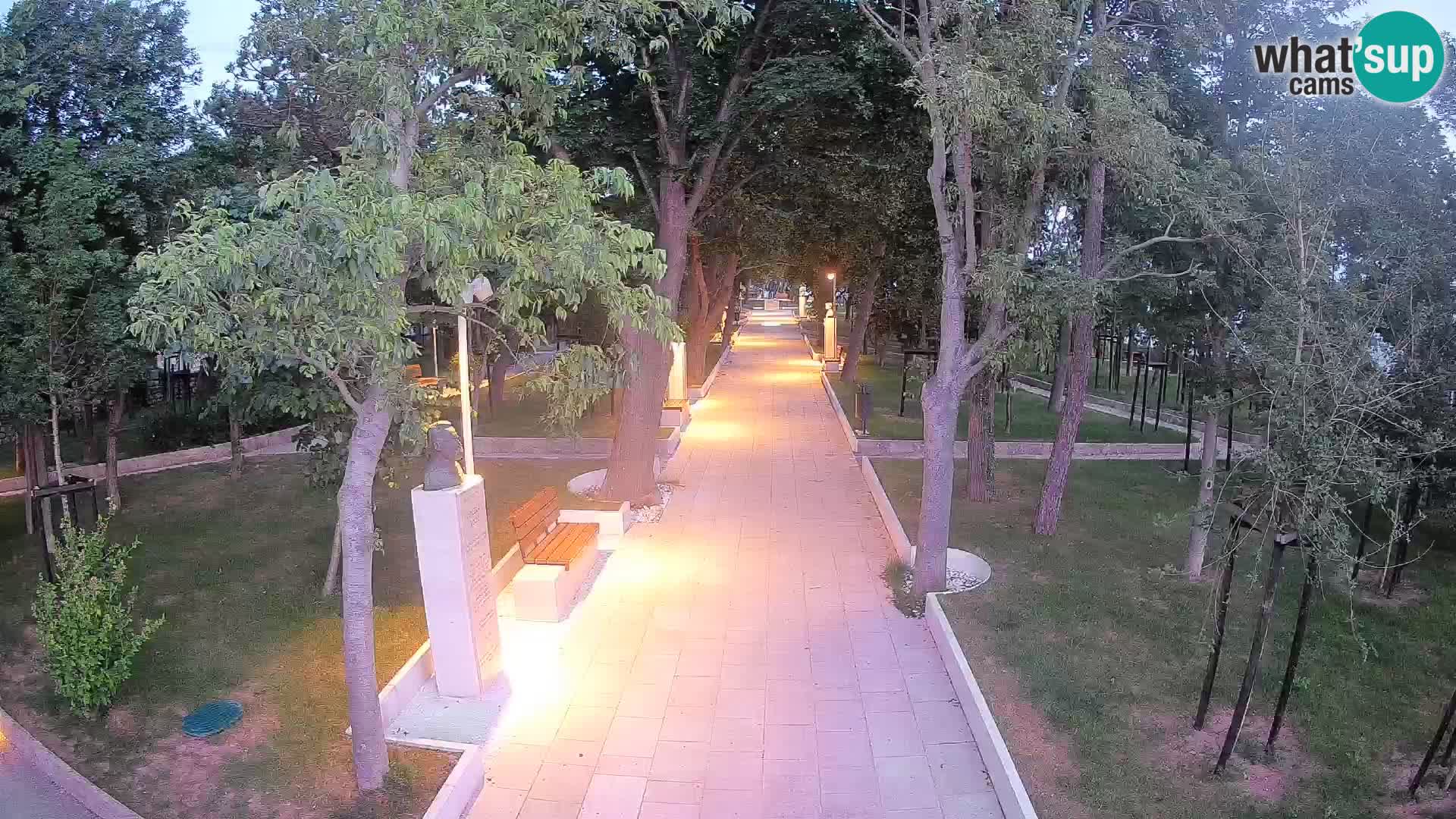 Webcam Schriftstellerpark Senj – Live am Meer