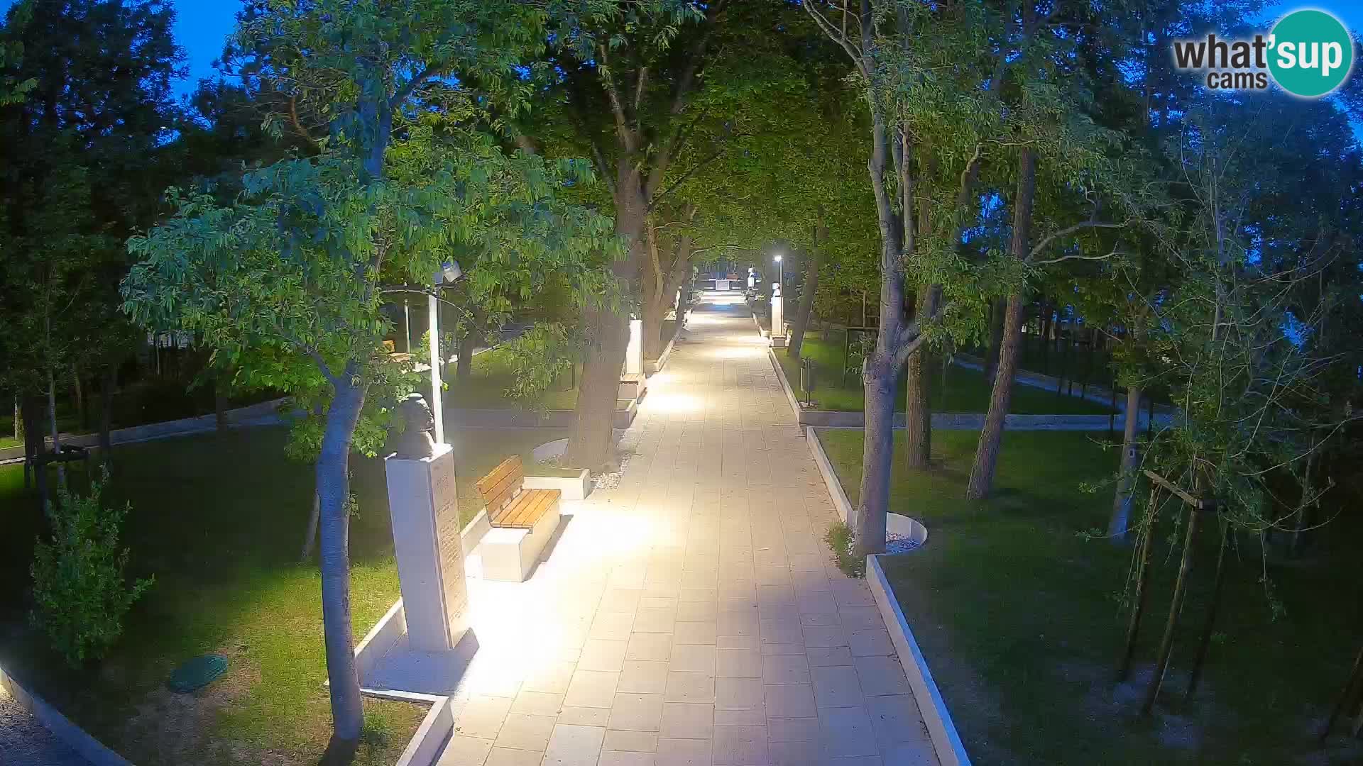 Writers’ Park Webcam Senj – Live by the Sea