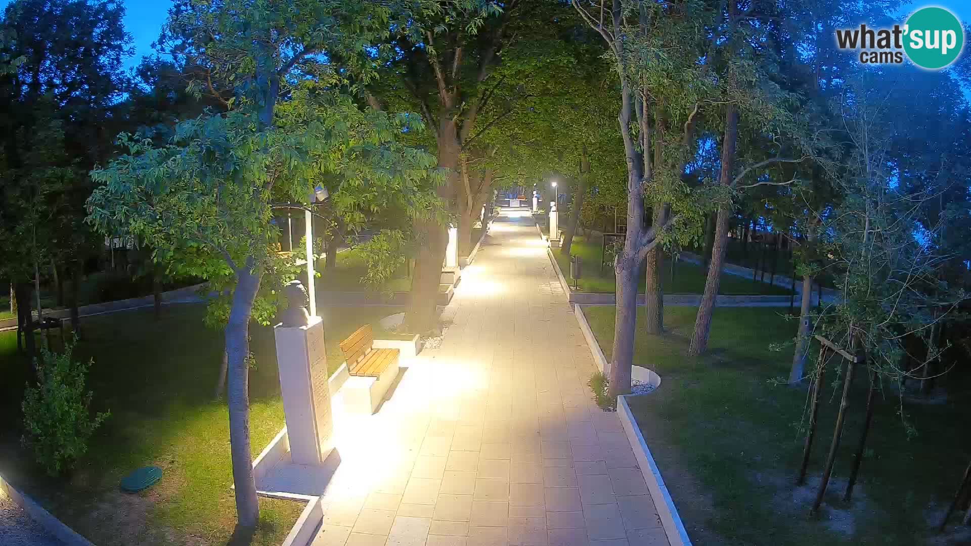 Webcam Schriftstellerpark Senj – Live am Meer