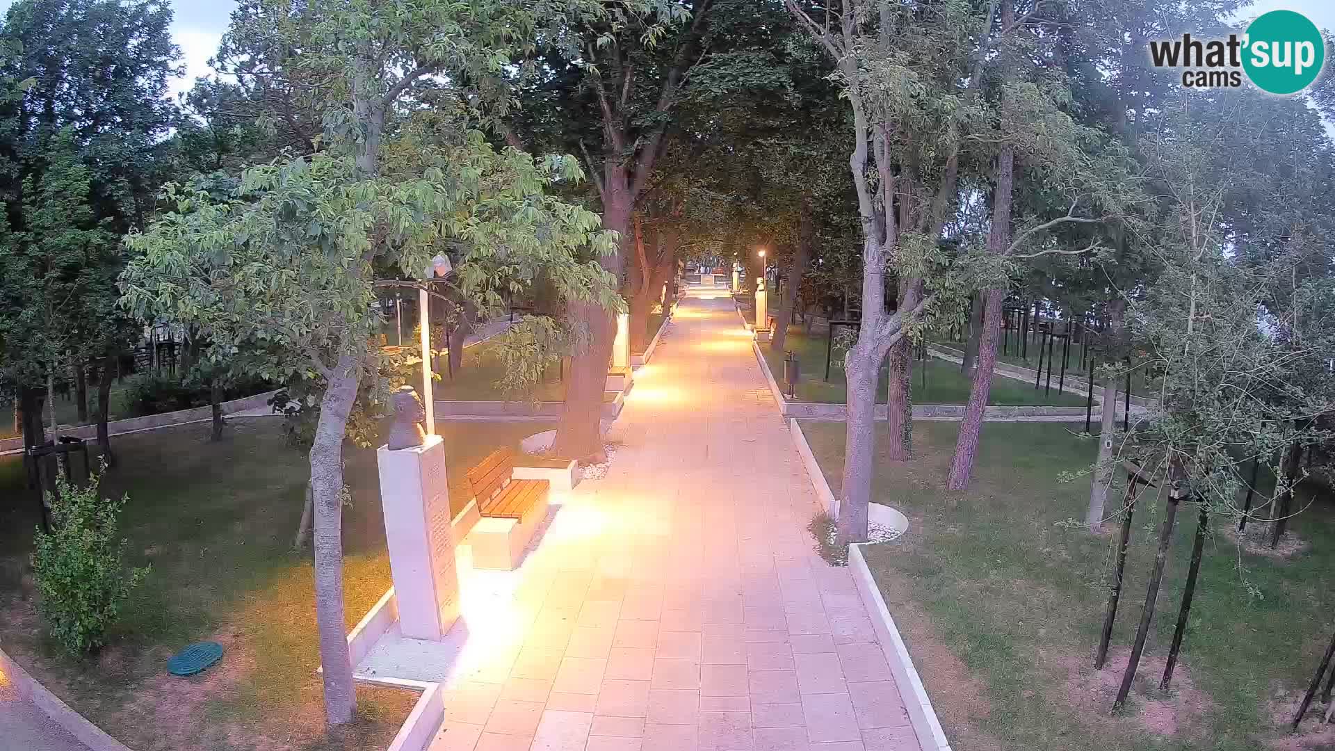 Webcam Schriftstellerpark Senj – Live am Meer