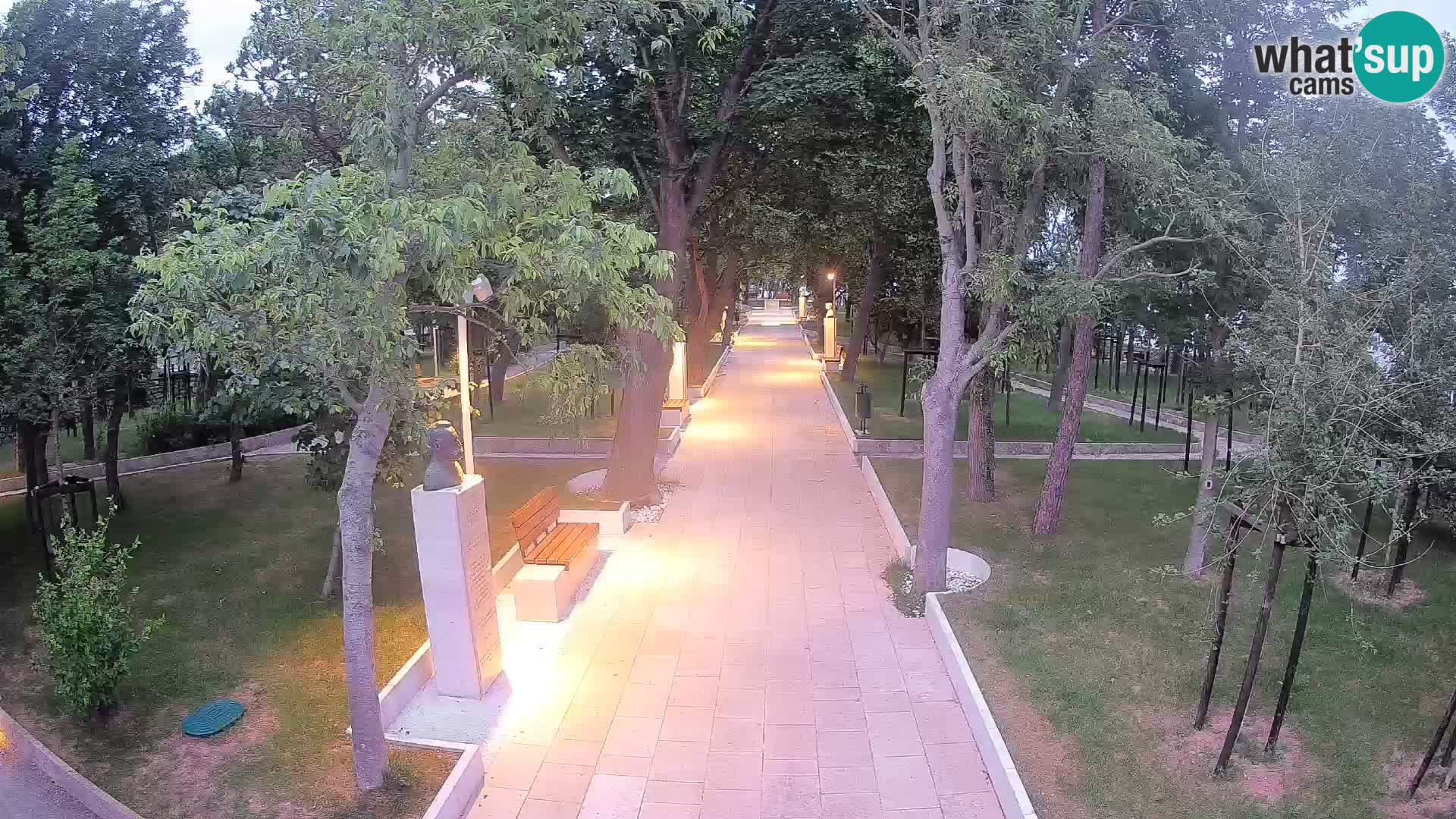 Writers’ Park Webcam Senj – Live by the Sea
