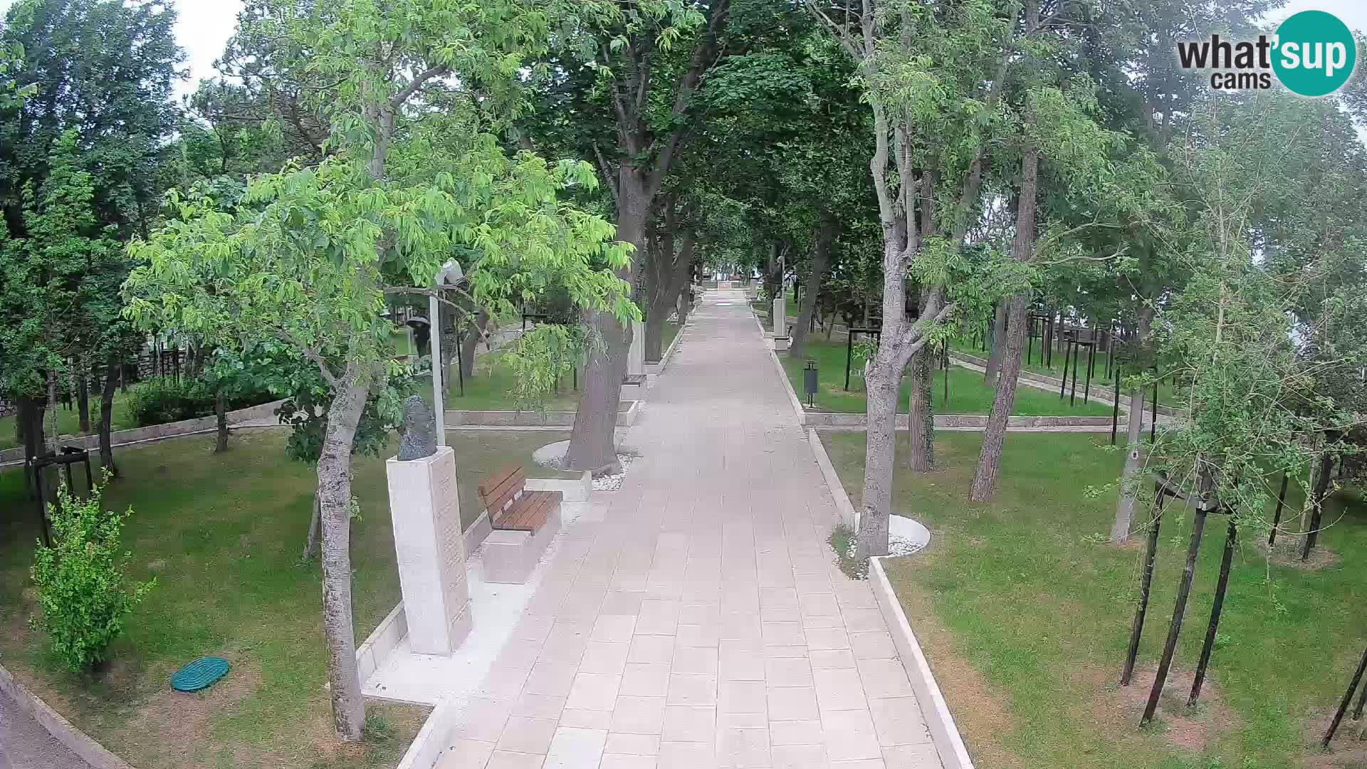 Webcam Schriftstellerpark Senj – Live am Meer