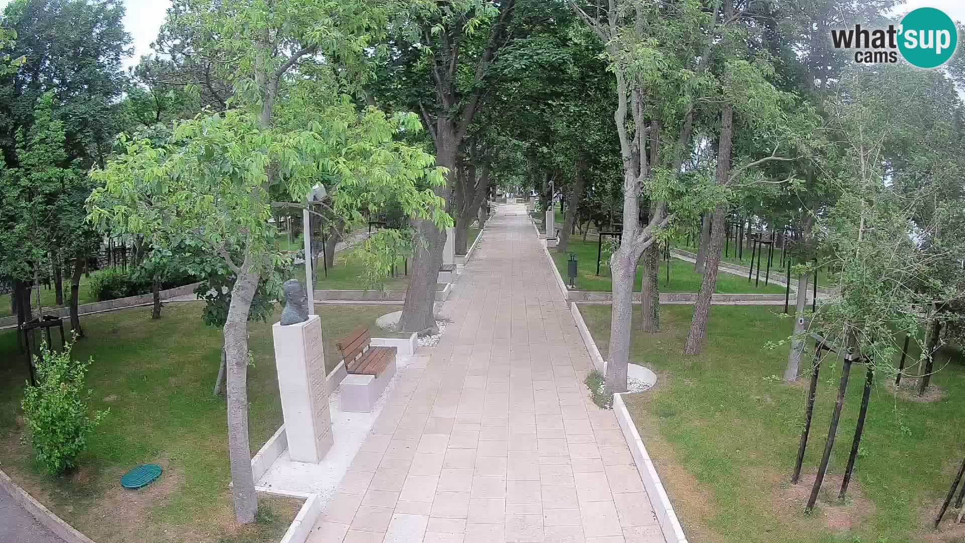 Writers’ Park Webcam Senj – Live by the Sea