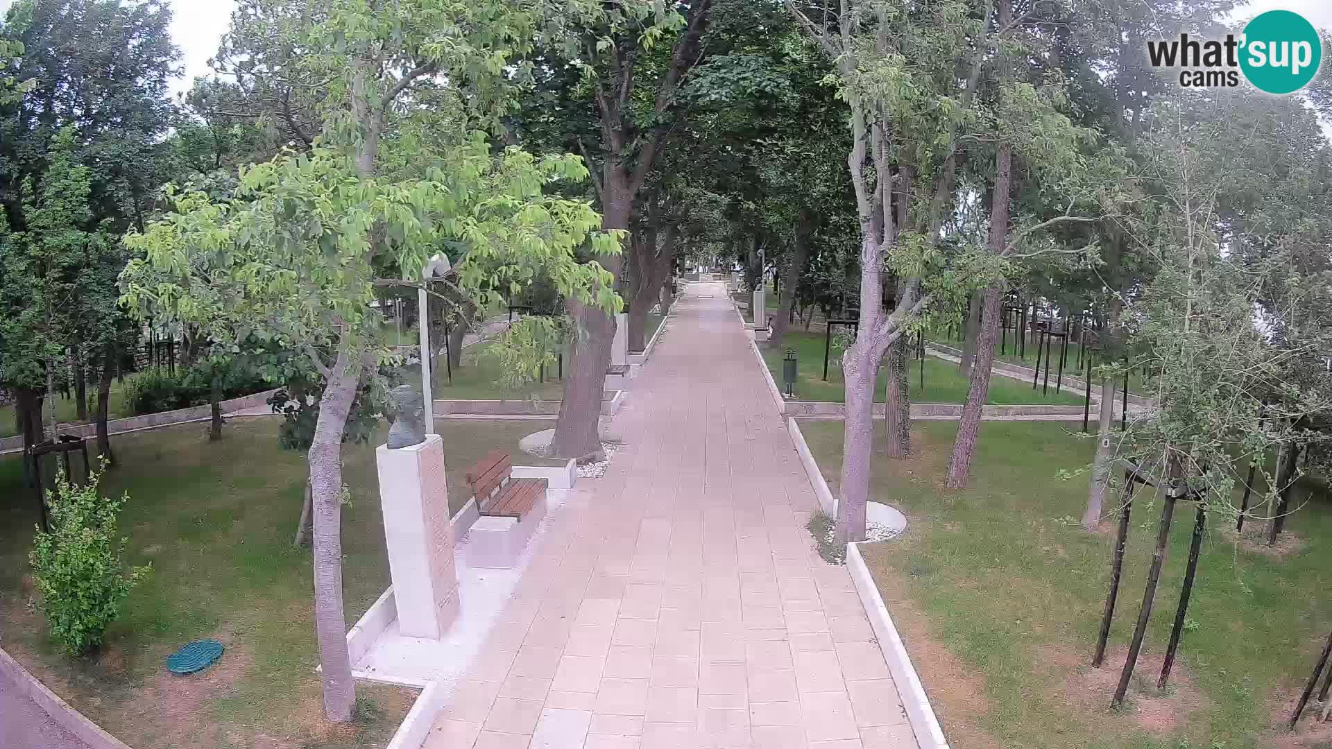 Writers’ Park Webcam Senj – Live by the Sea