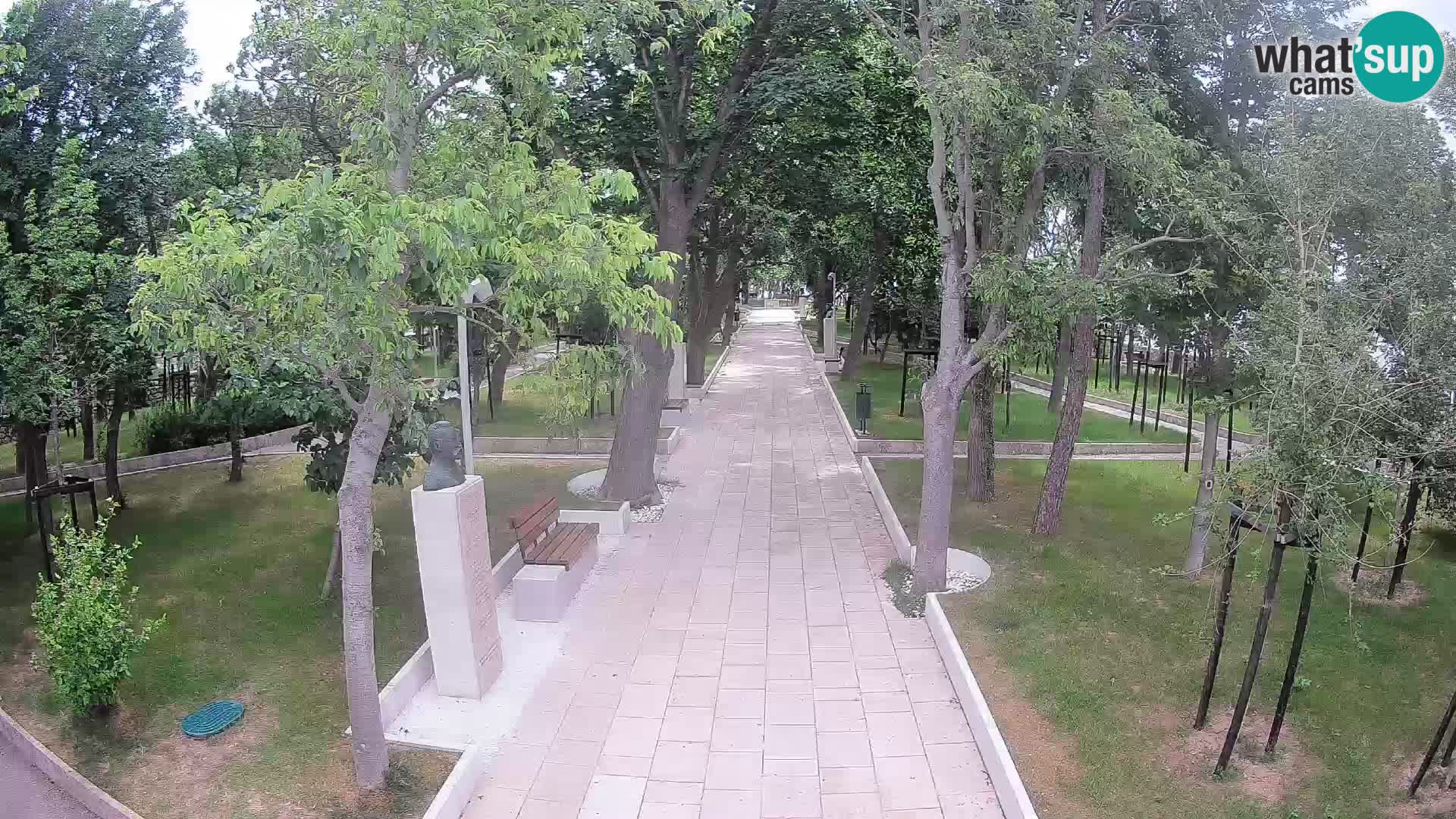 Webcam Schriftstellerpark Senj – Live am Meer