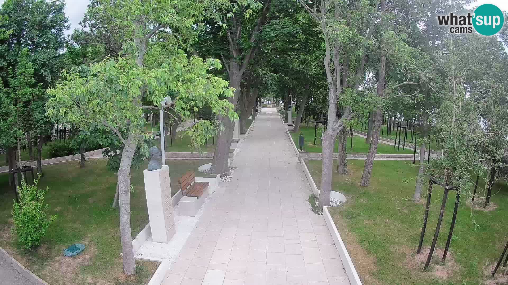 Writers’ Park Webcam Senj – Live by the Sea