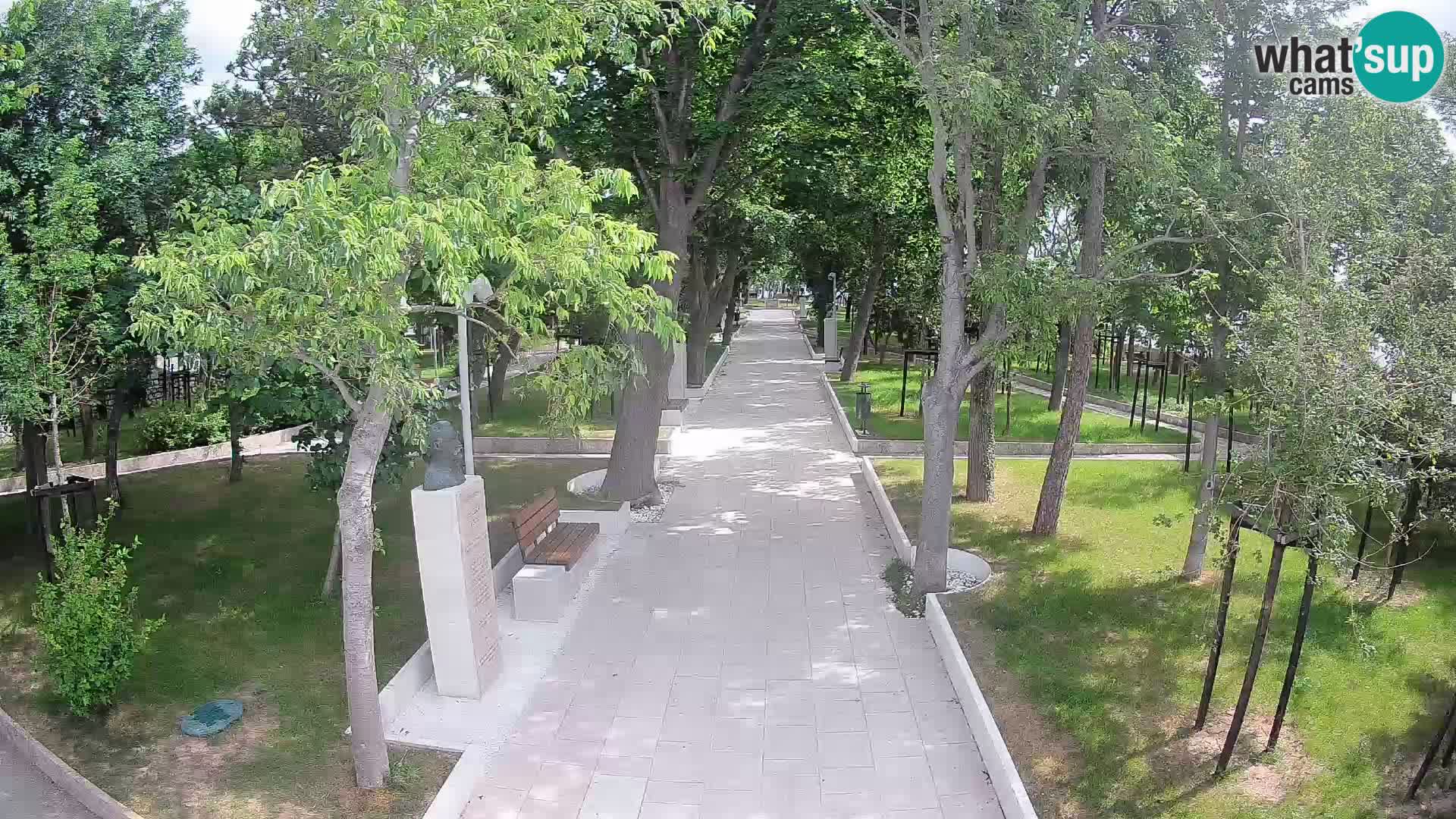 Writers’ Park Webcam Senj – Live by the Sea