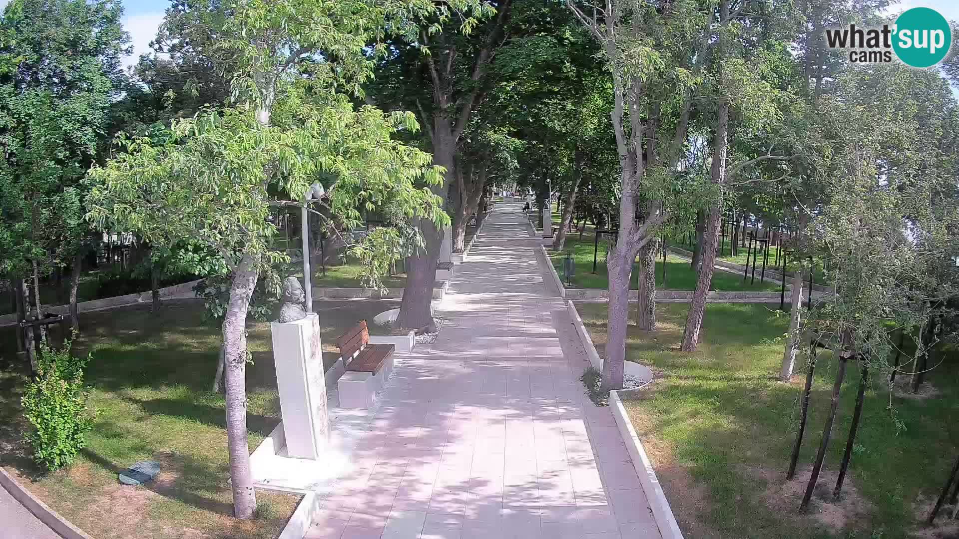 Writers’ Park Webcam Senj – Live by the Sea