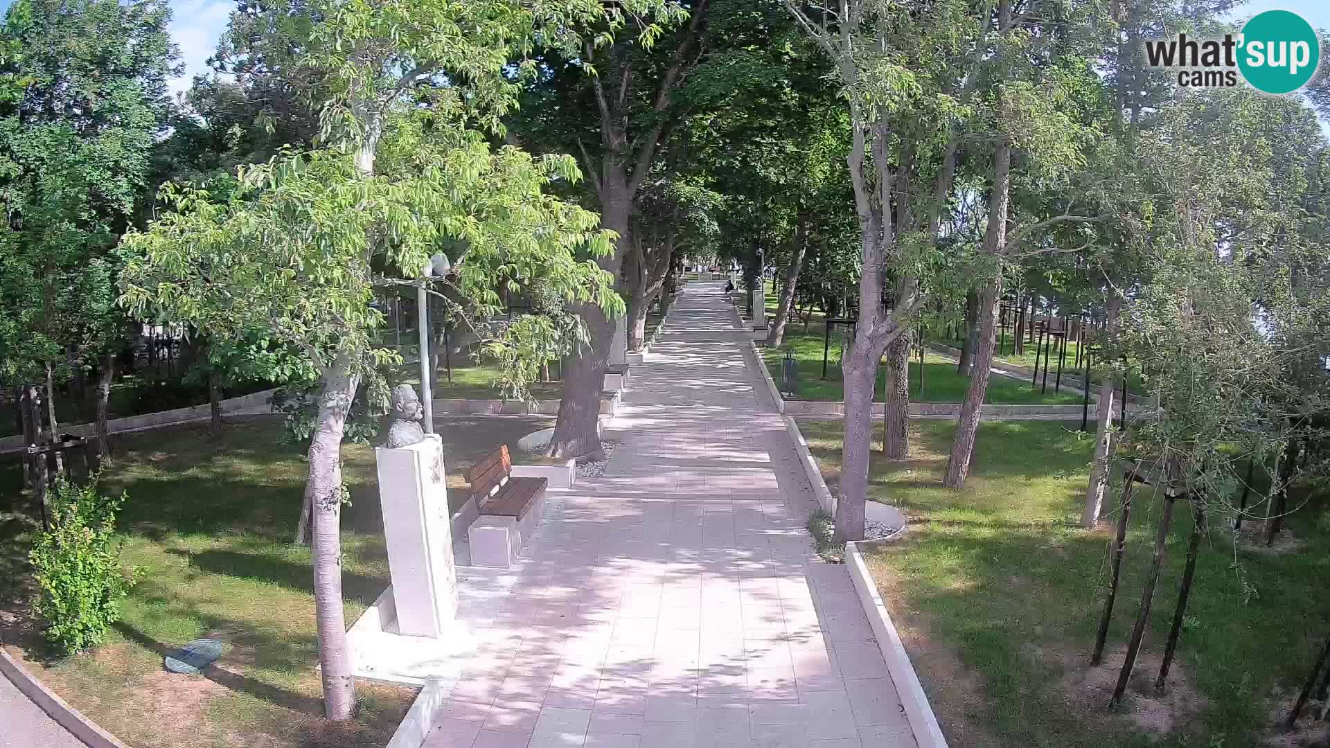 Webcam Schriftstellerpark Senj – Live am Meer