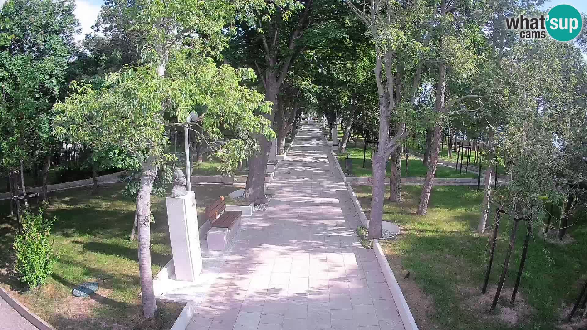 Webcam Schriftstellerpark Senj – Live am Meer