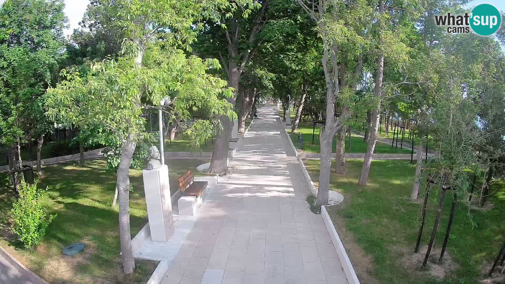 Webcam Schriftstellerpark Senj – Live am Meer