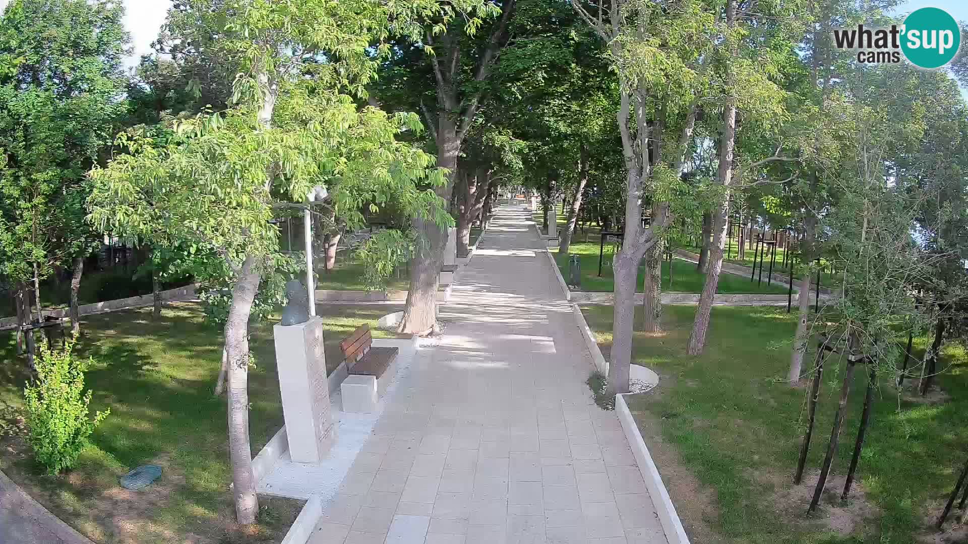 Writers’ Park Webcam Senj – Live by the Sea