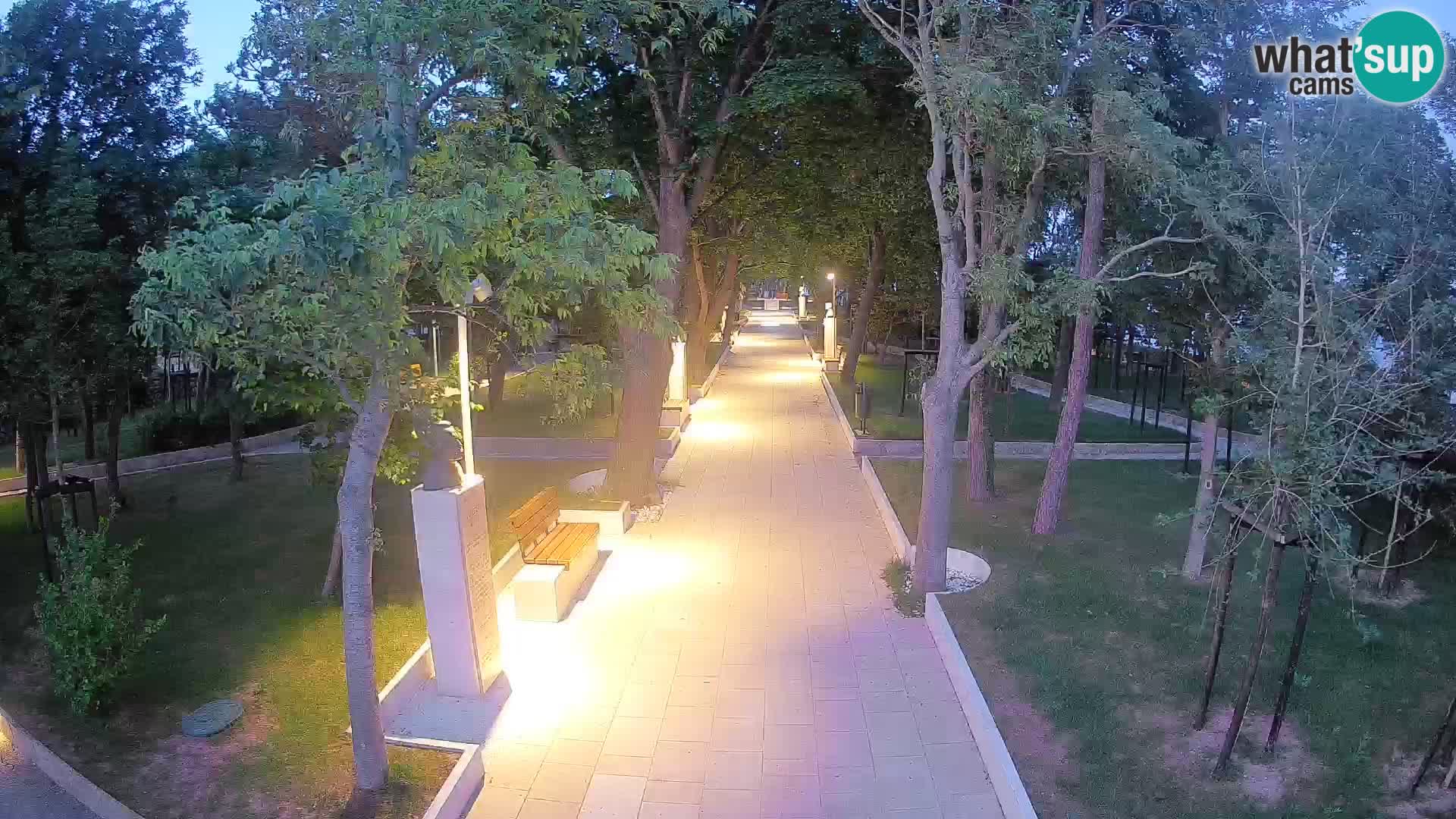 Webcam Schriftstellerpark Senj – Live am Meer