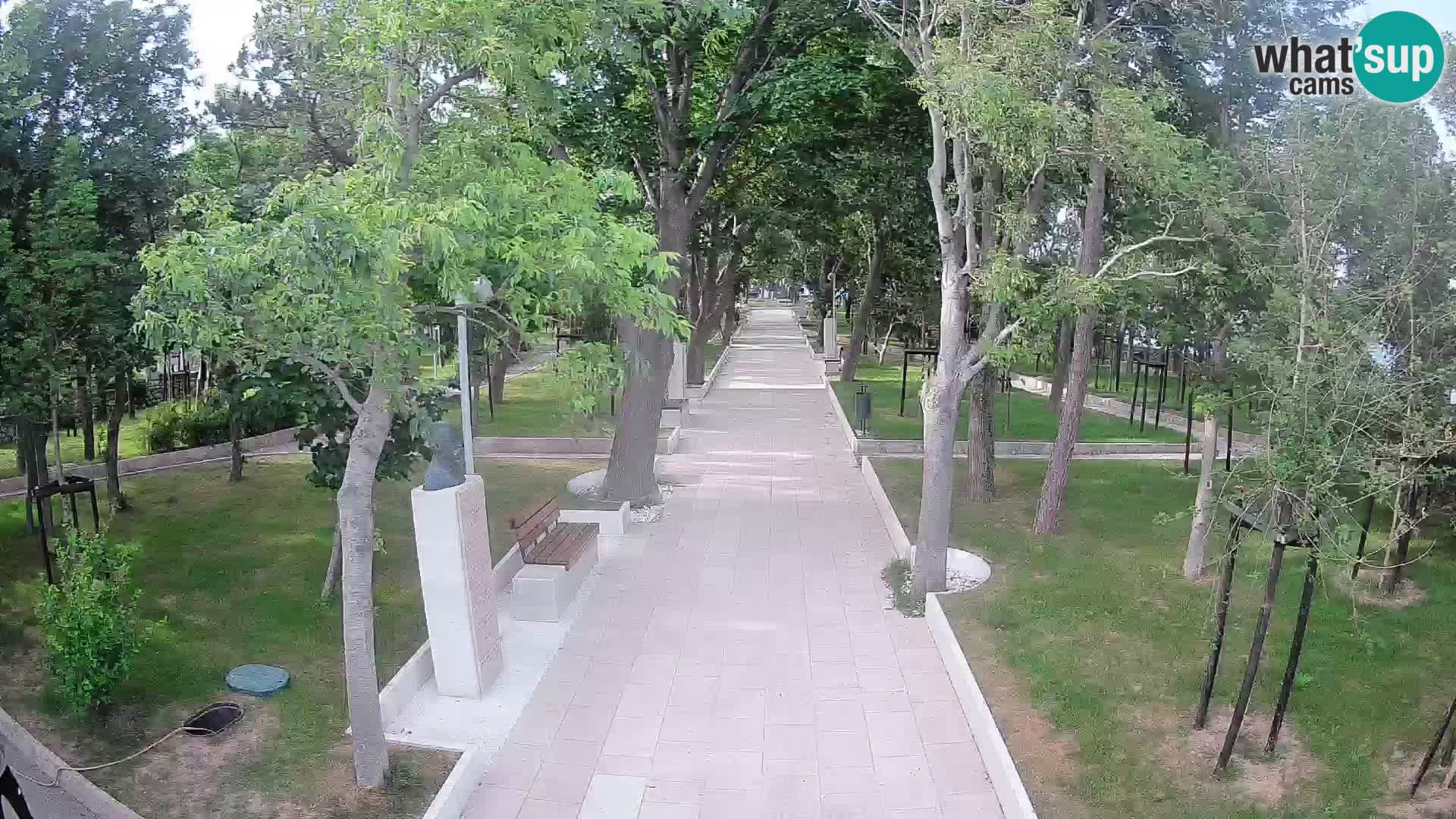 Webcam Schriftstellerpark Senj – Live am Meer