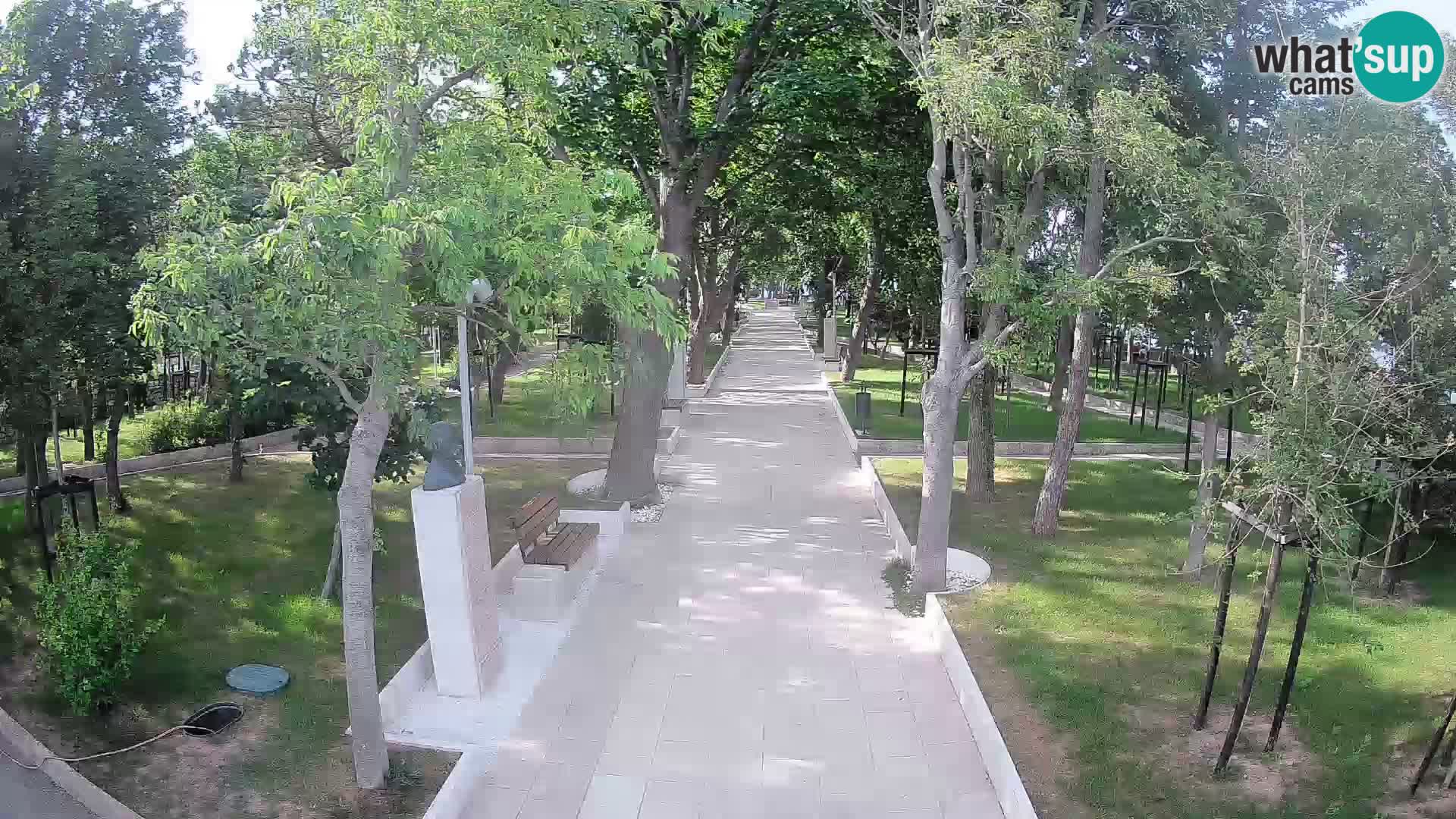 Webcam Schriftstellerpark Senj – Live am Meer