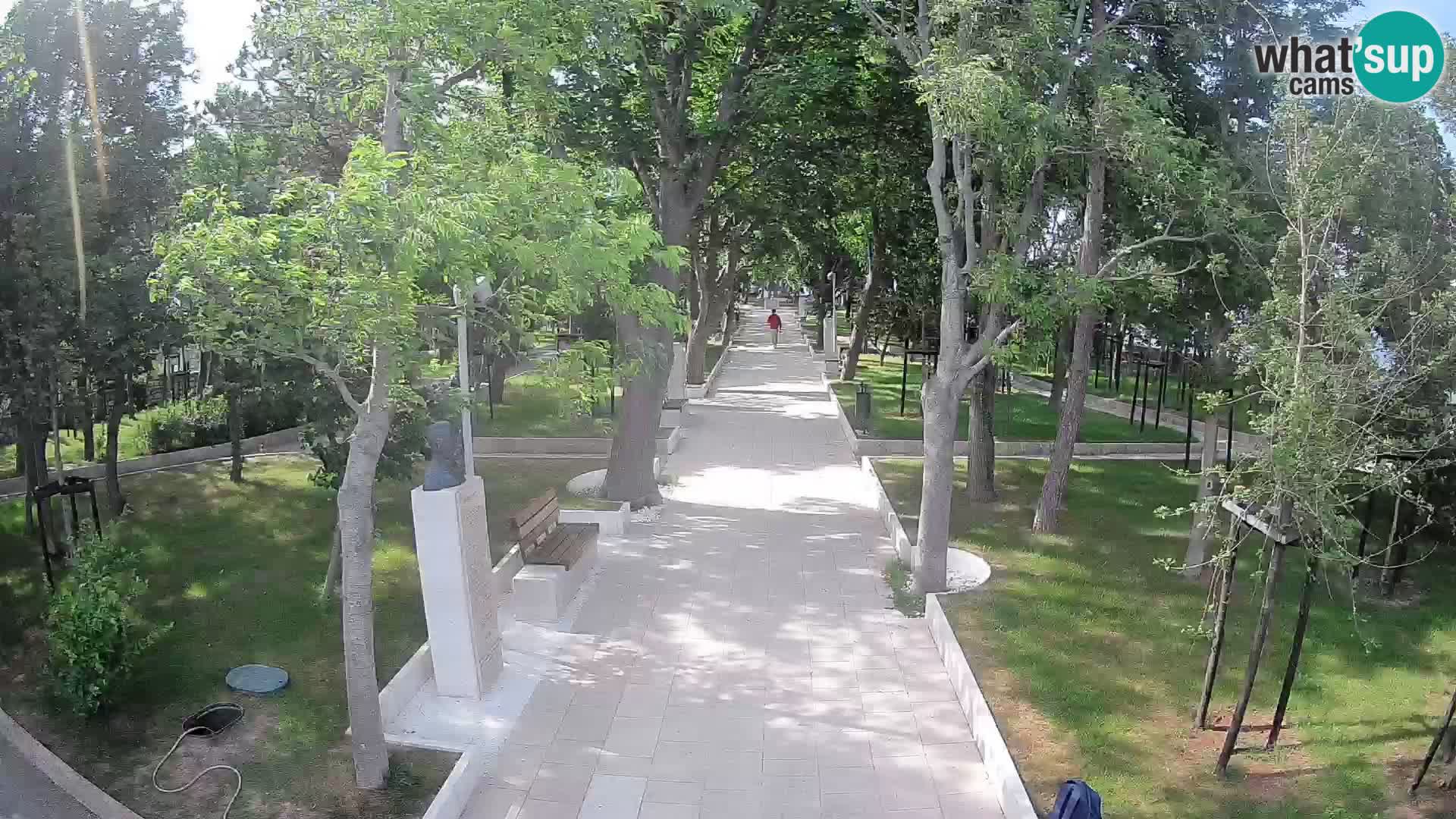 Park pisateljev Senj – Pogled v živo ob morju