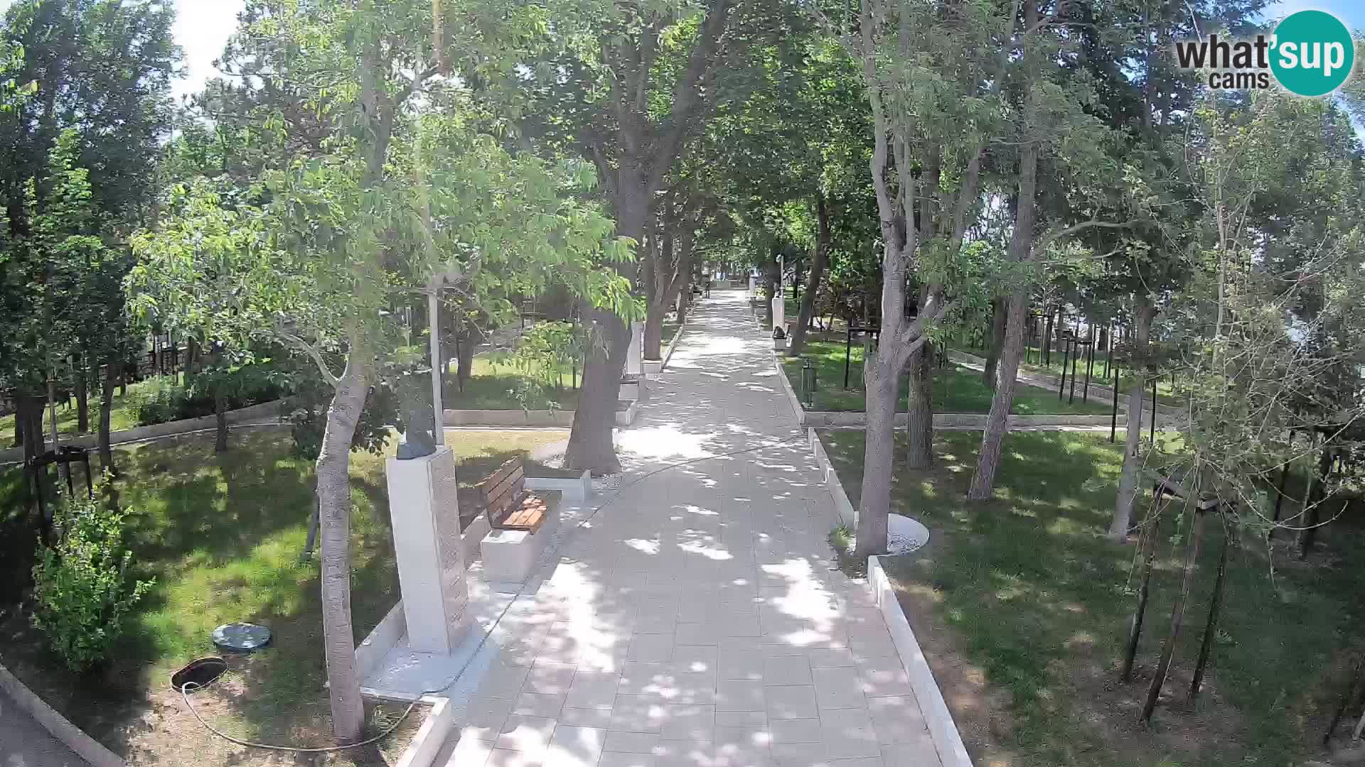 Writers’ Park Webcam Senj – Live by the Sea