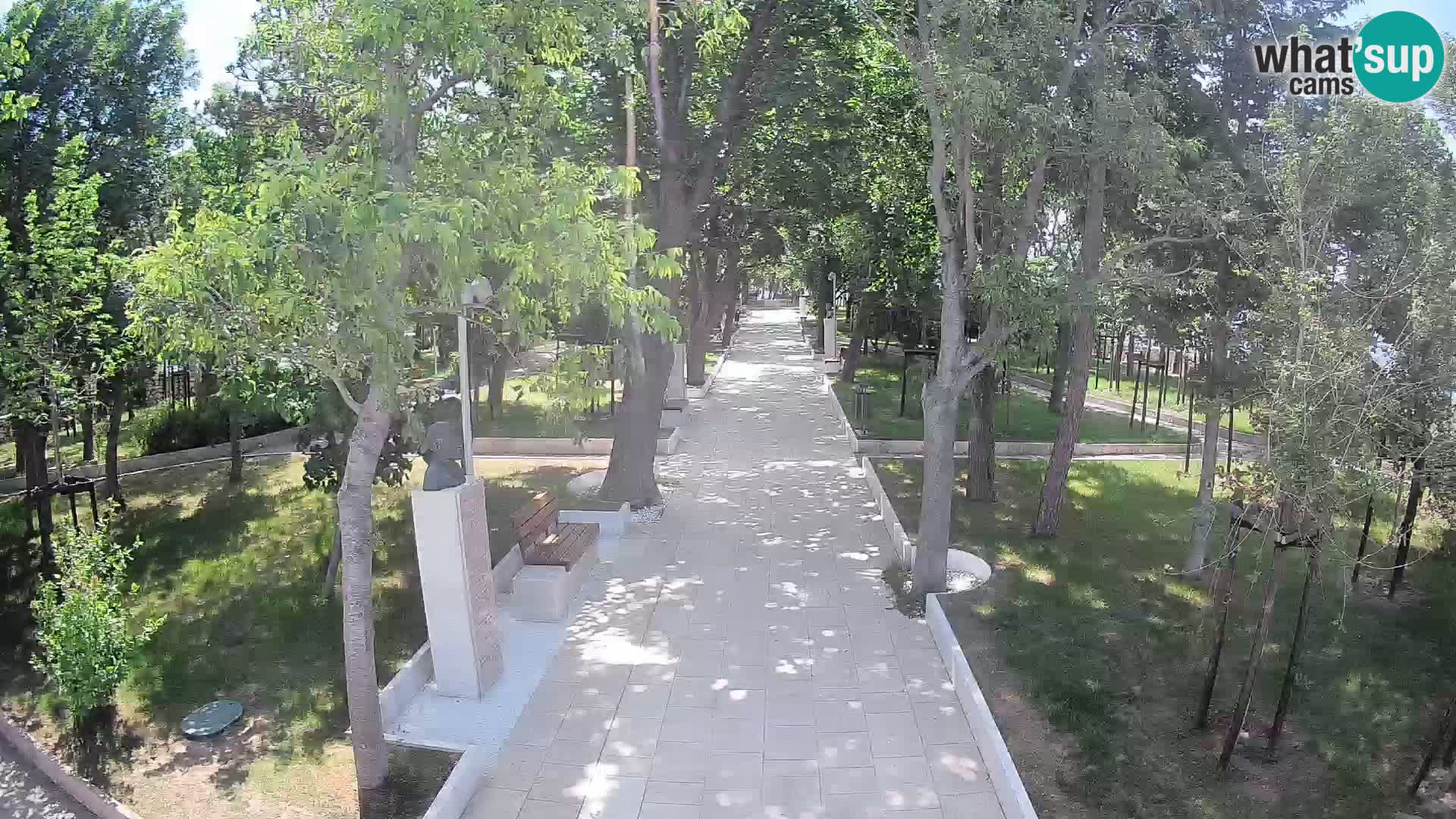 Writers’ Park Webcam Senj – Live by the Sea