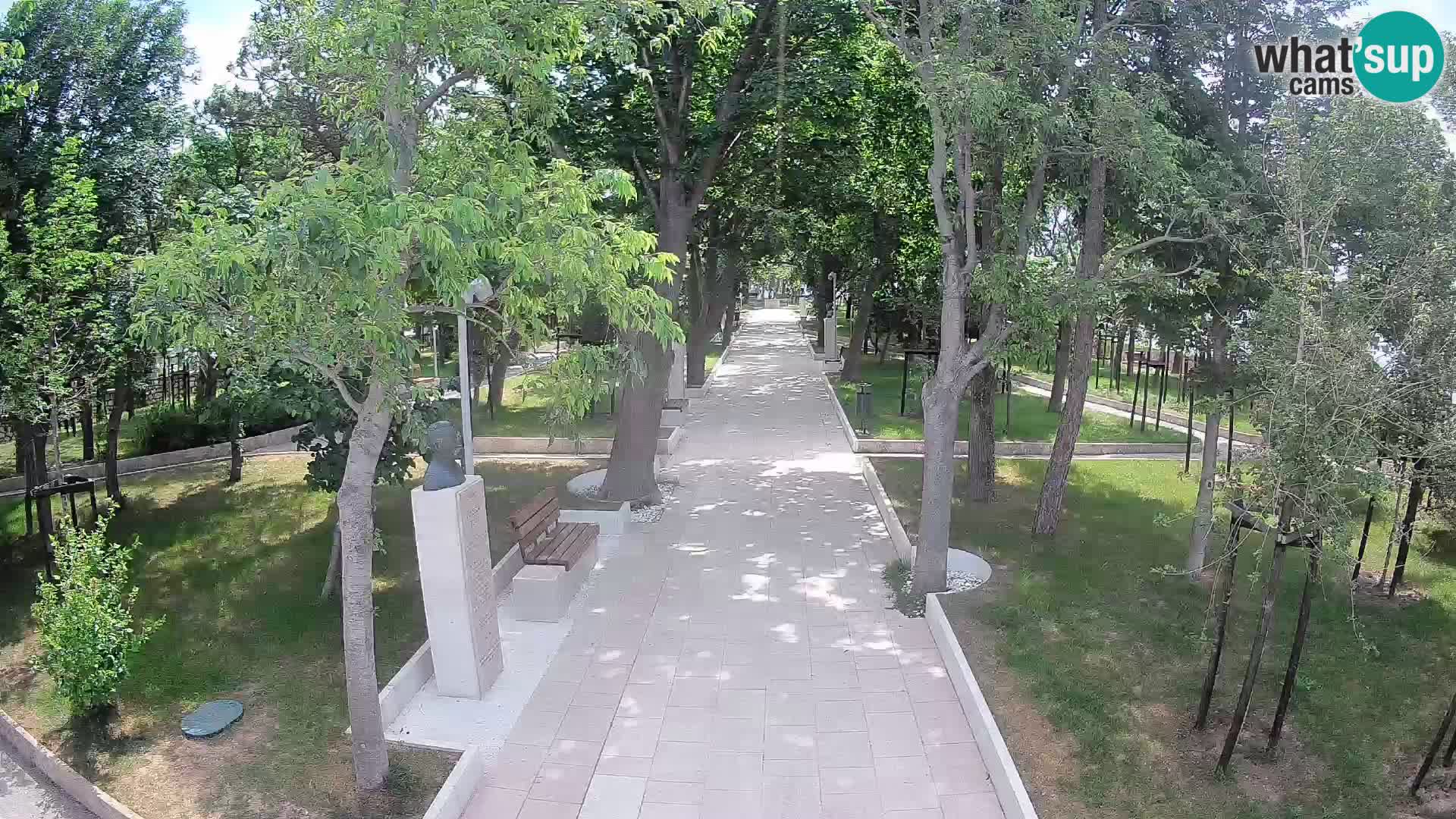 Writers’ Park Webcam Senj – Live by the Sea