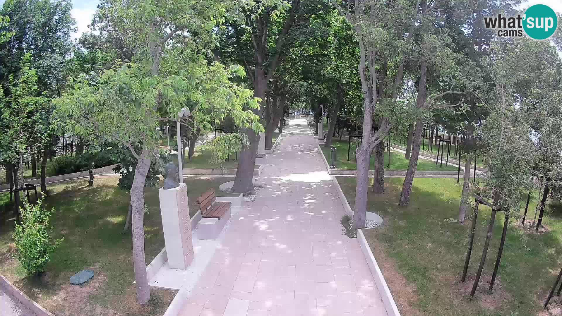 Webcam Schriftstellerpark Senj – Live am Meer