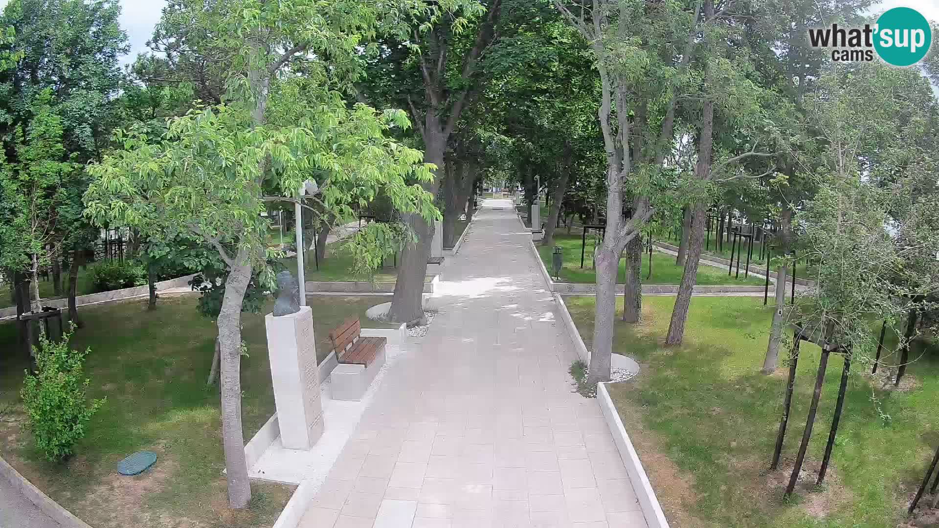 Writers’ Park Webcam Senj – Live by the Sea
