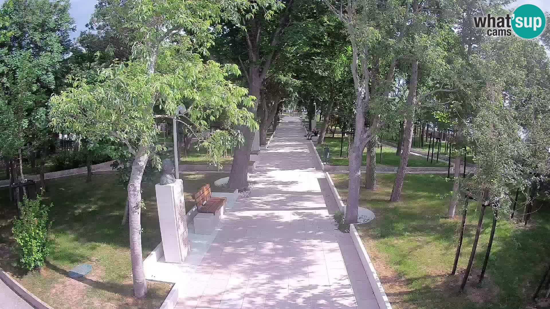 Webcam Schriftstellerpark Senj – Live am Meer