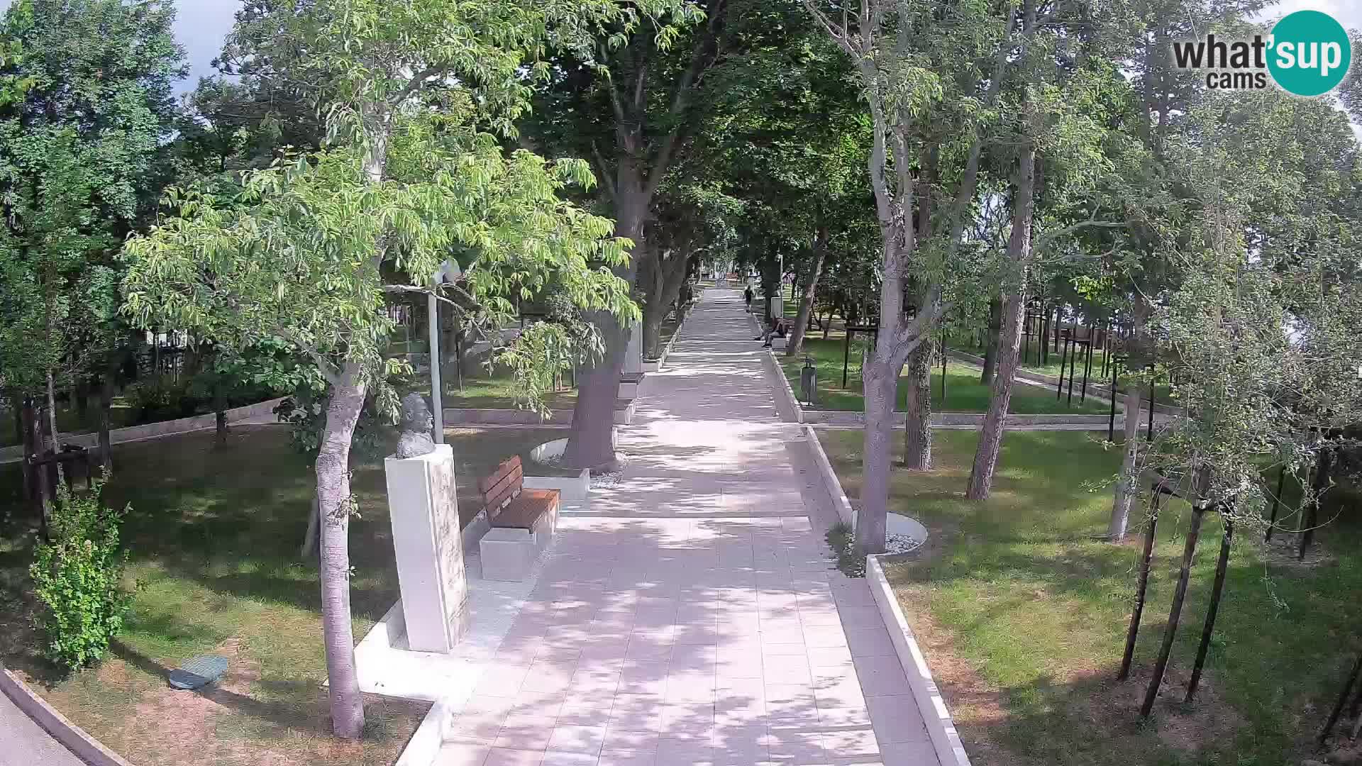 Writers’ Park Webcam Senj – Live by the Sea