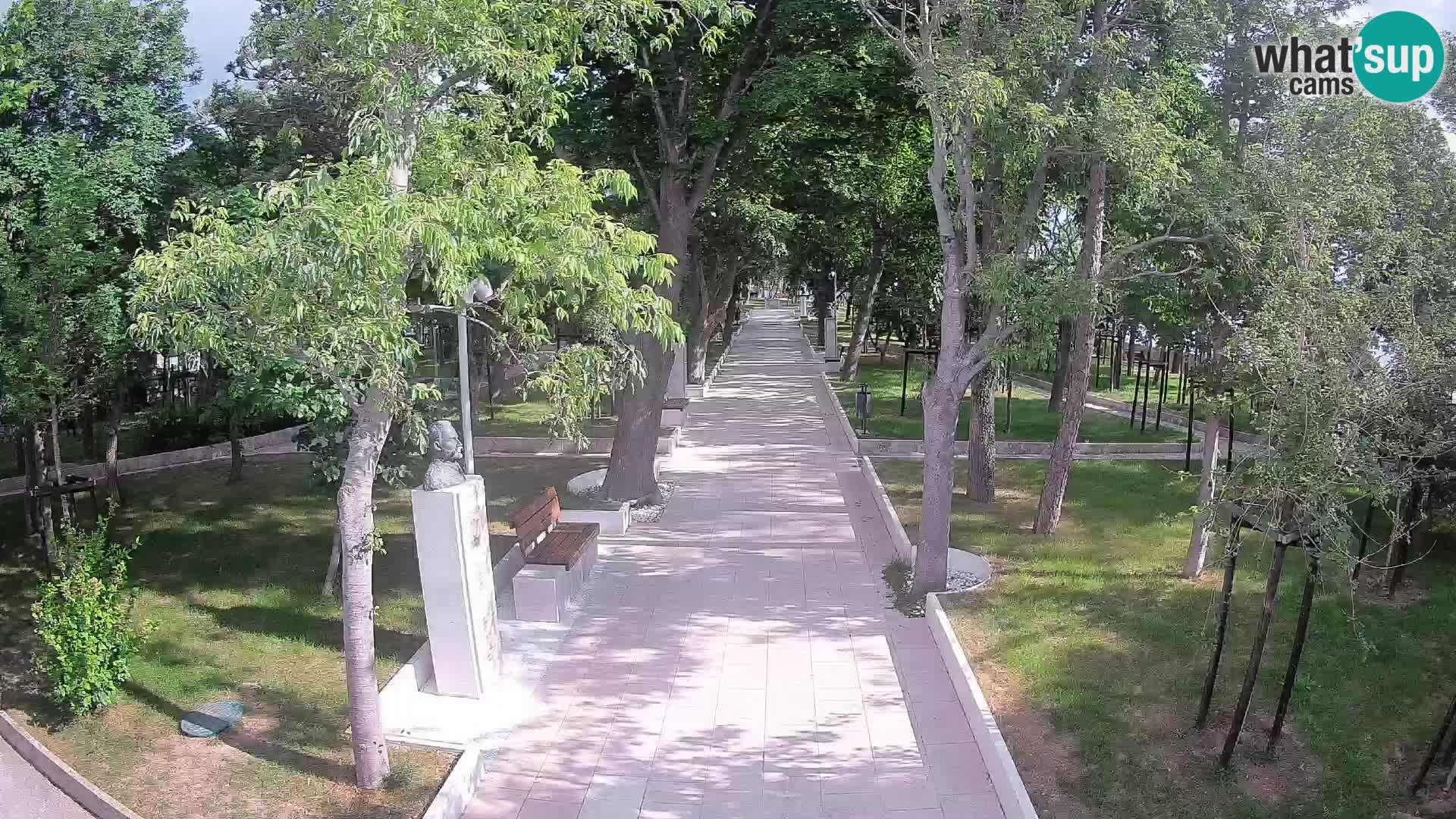 Webcam Schriftstellerpark Senj – Live am Meer