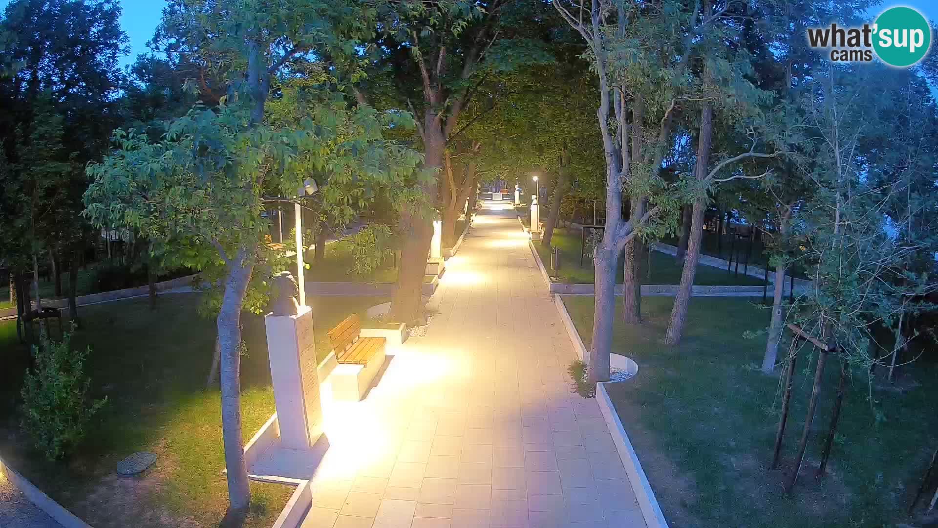 Writers’ Park Webcam Senj – Live by the Sea
