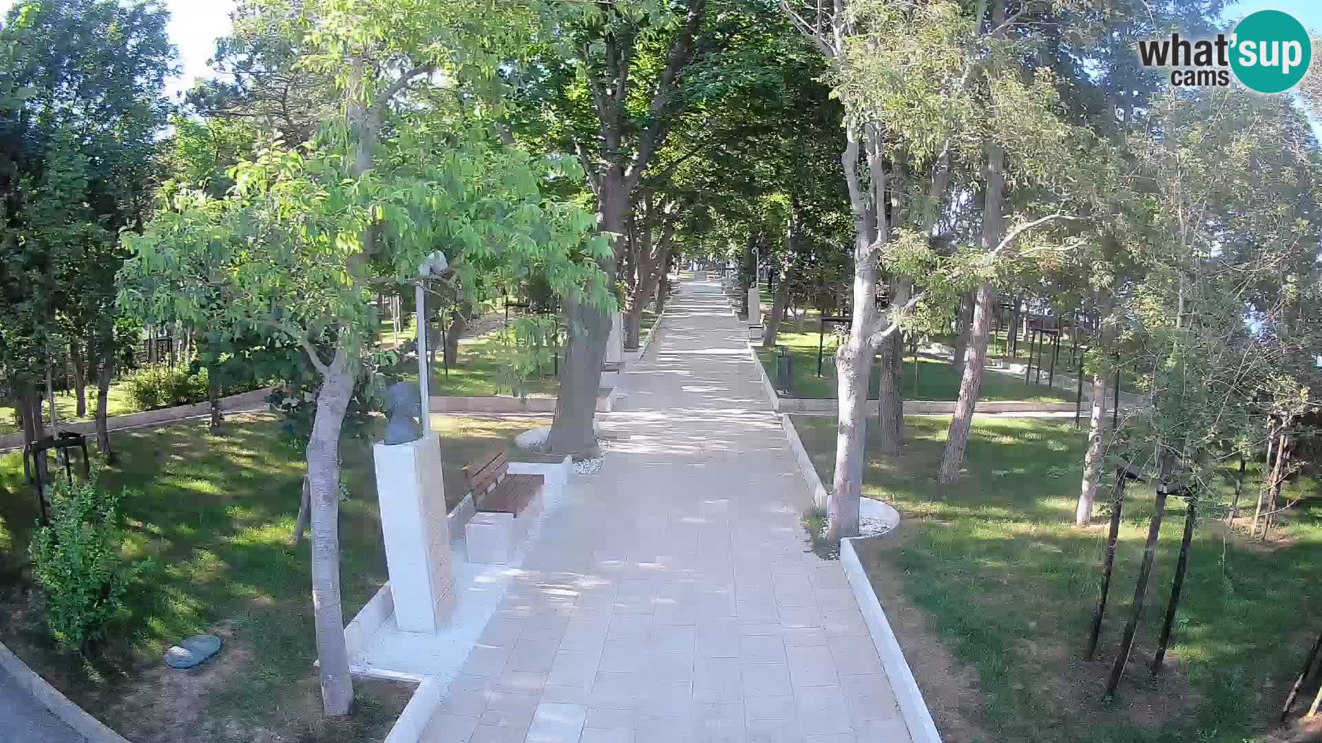 Webcam Schriftstellerpark Senj – Live am Meer