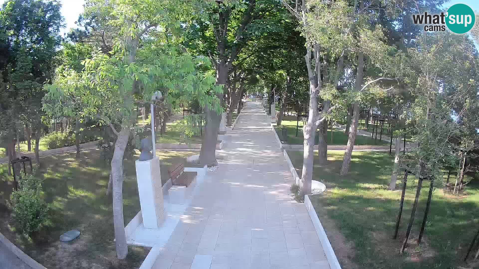 Writers’ Park Webcam Senj – Live by the Sea