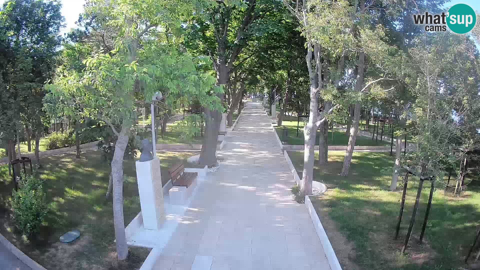 Writers’ Park Webcam Senj – Live by the Sea