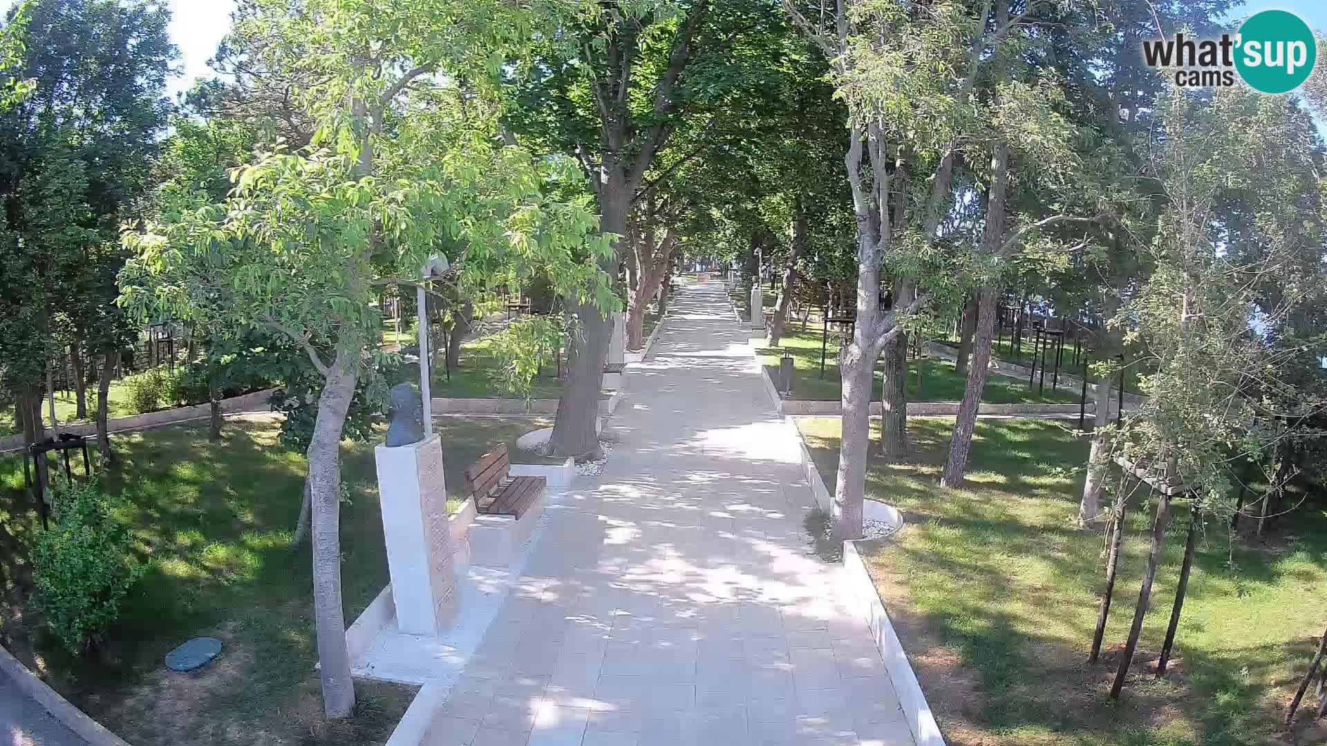 Webcam Schriftstellerpark Senj – Live am Meer