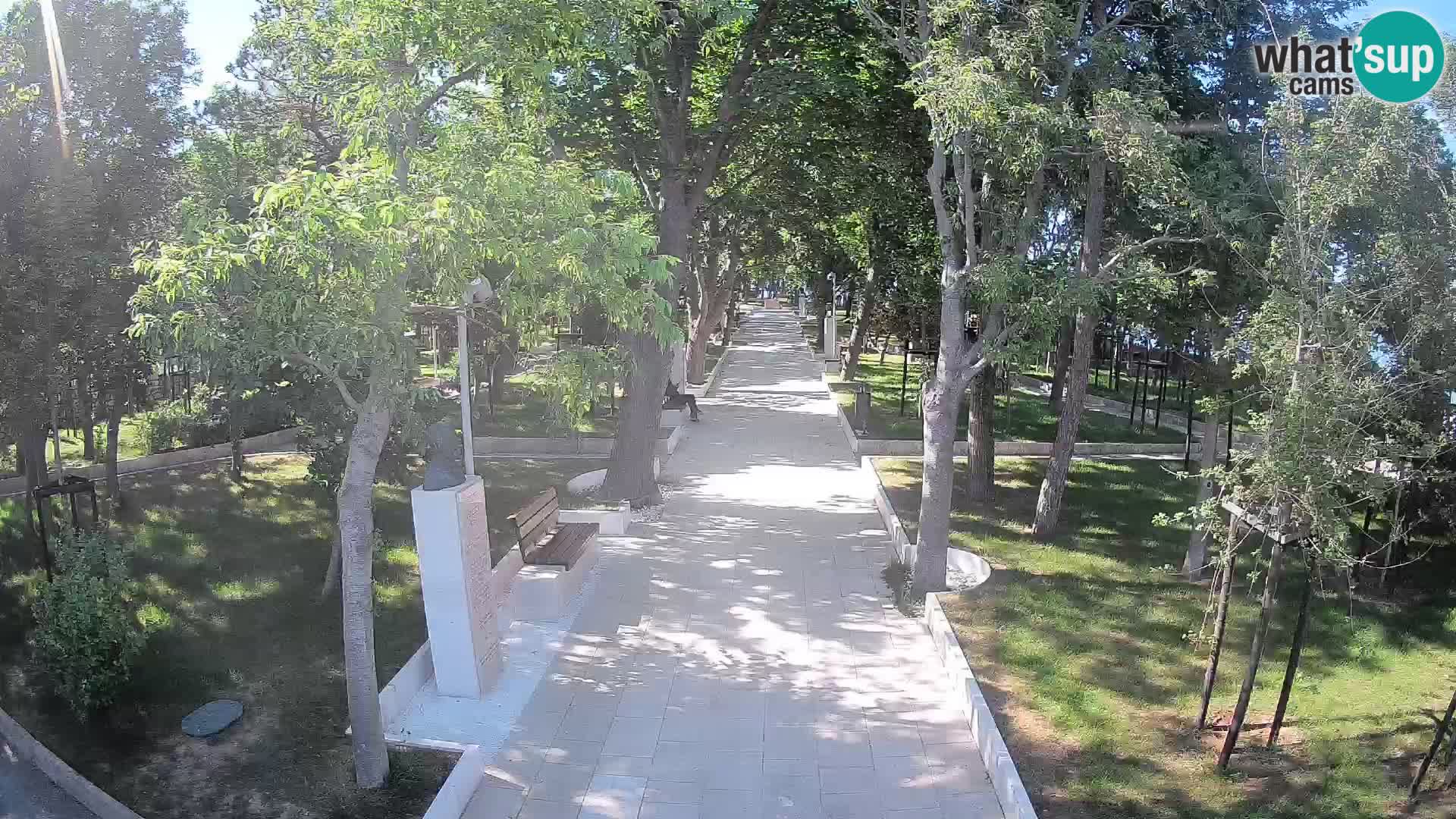 Webcam Schriftstellerpark Senj – Live am Meer