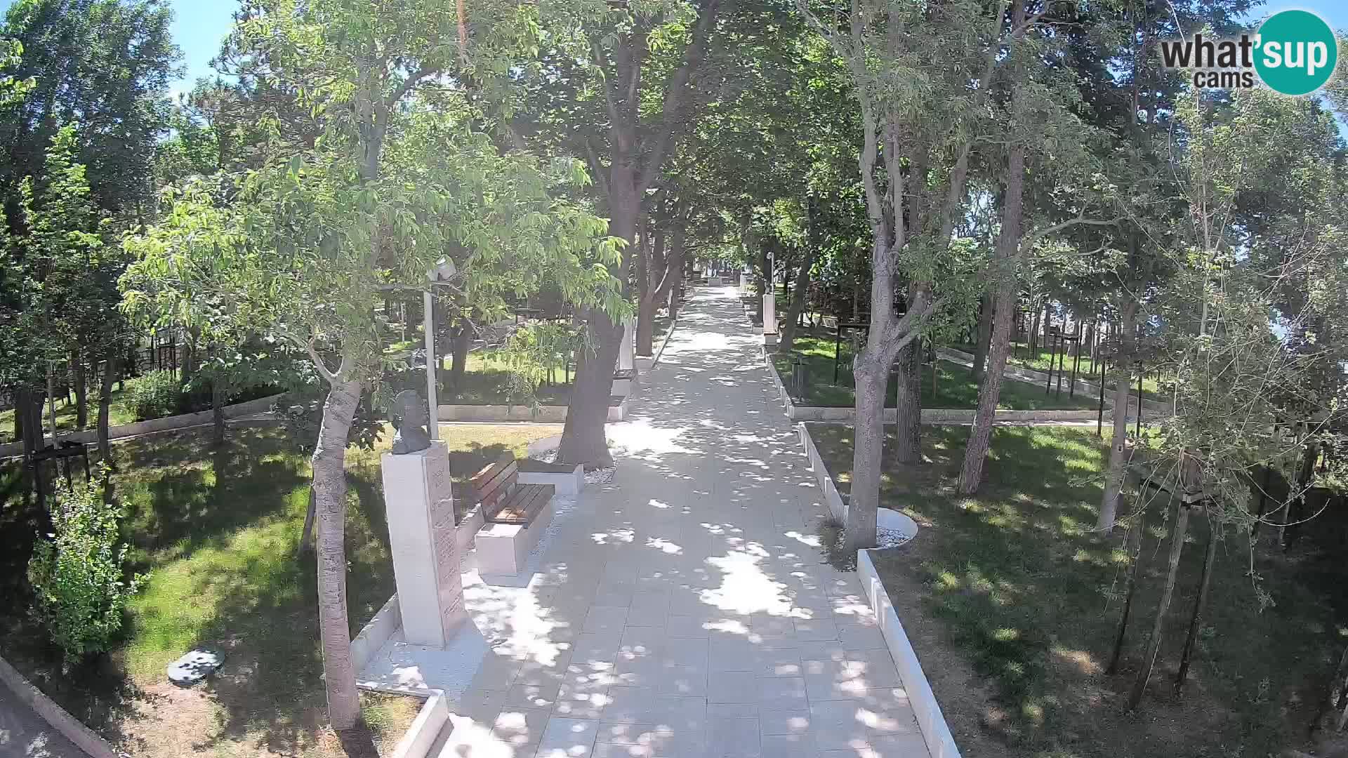 Writers’ Park Webcam Senj – Live by the Sea