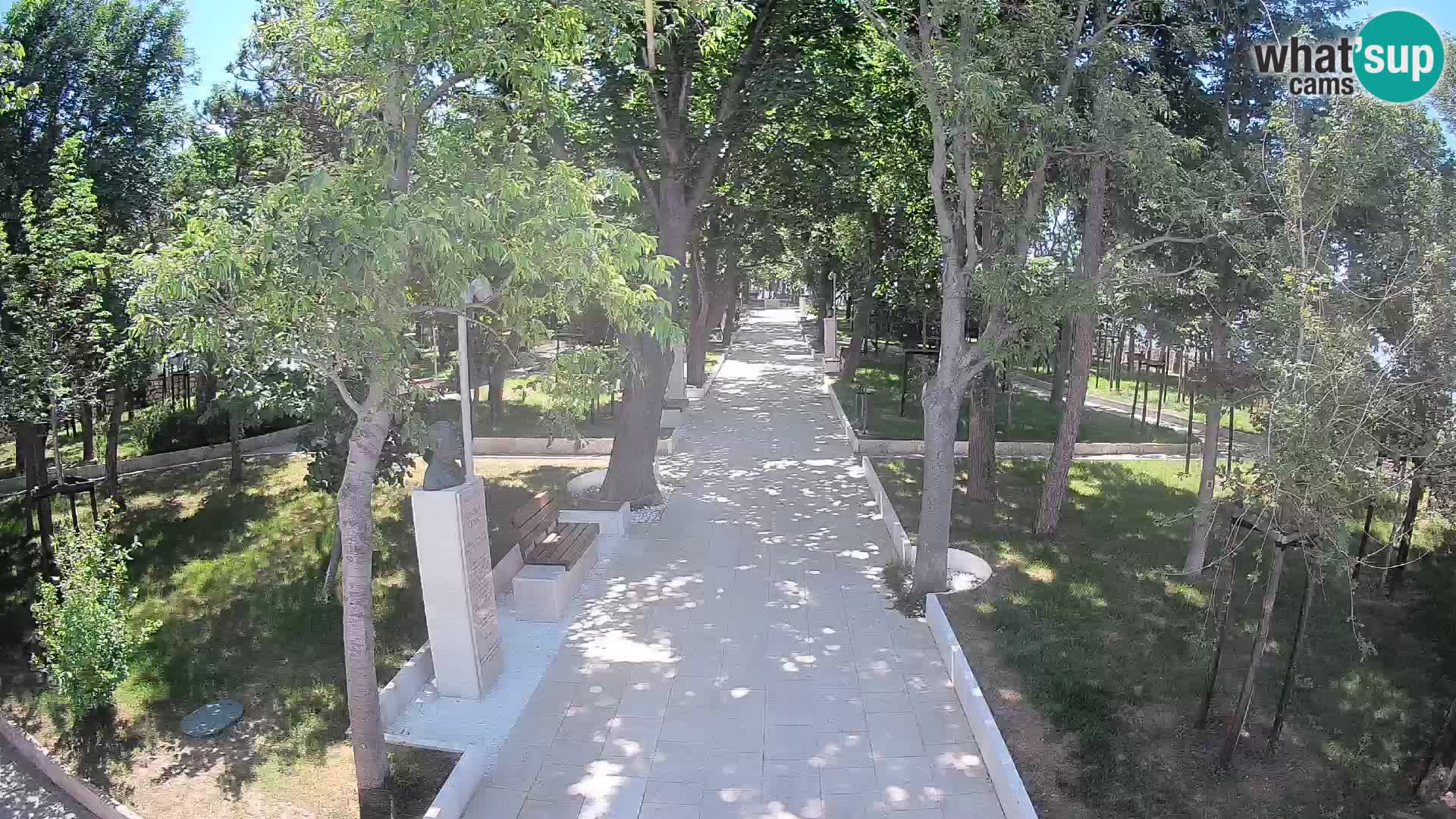 Webcam Schriftstellerpark Senj – Live am Meer