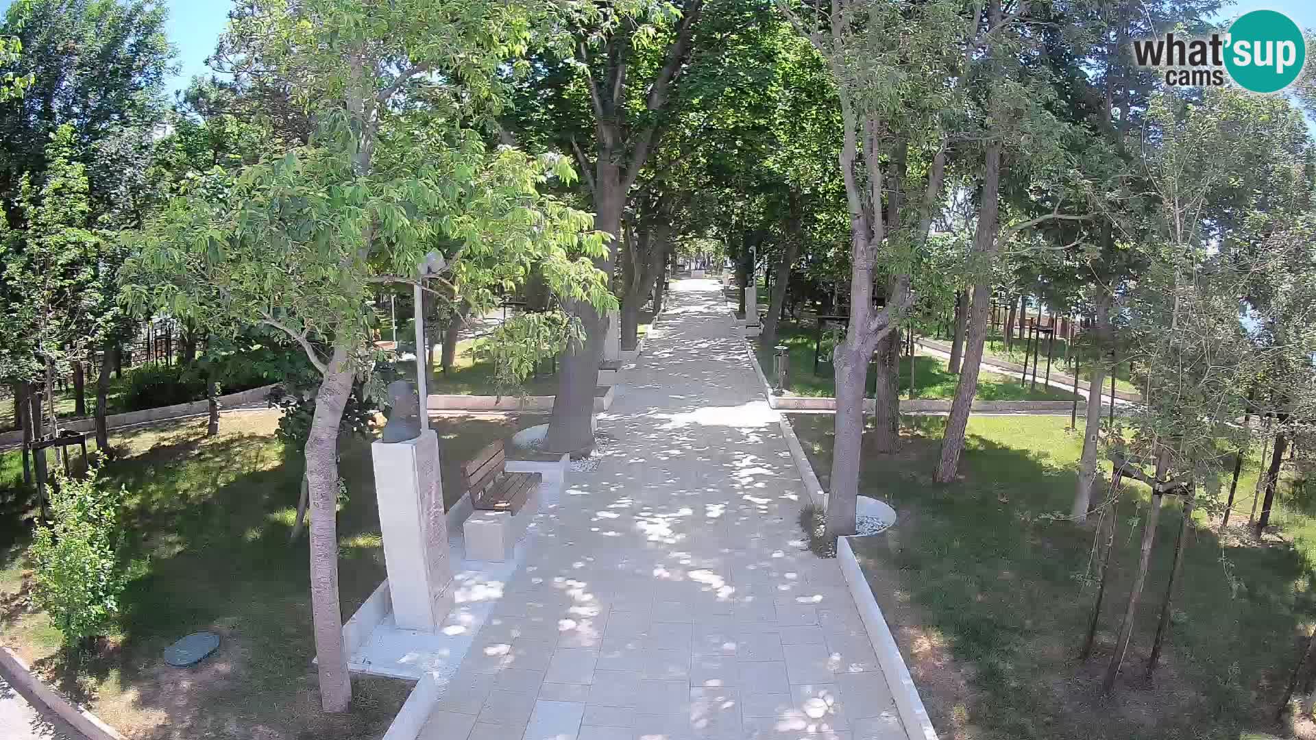 Writers’ Park Webcam Senj – Live by the Sea