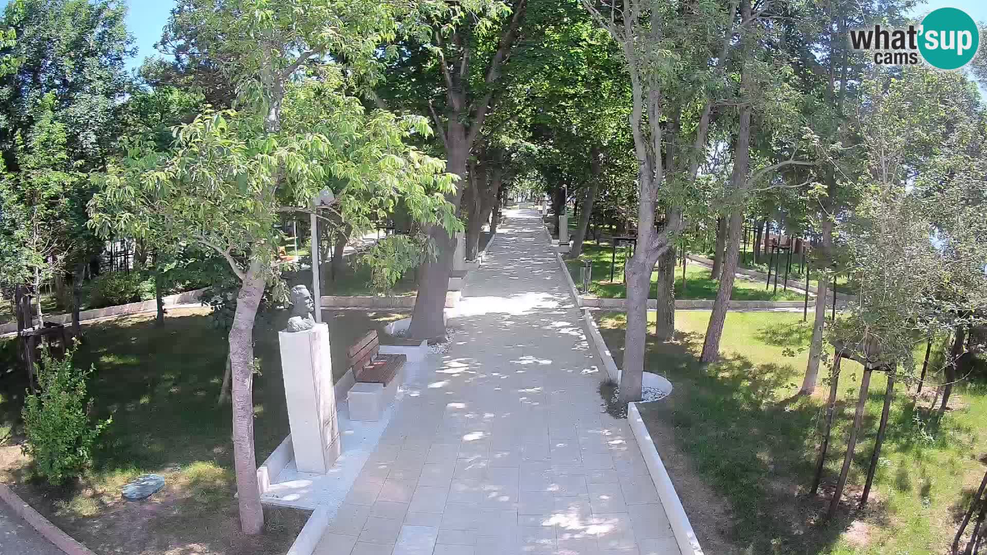 Webcam Schriftstellerpark Senj – Live am Meer