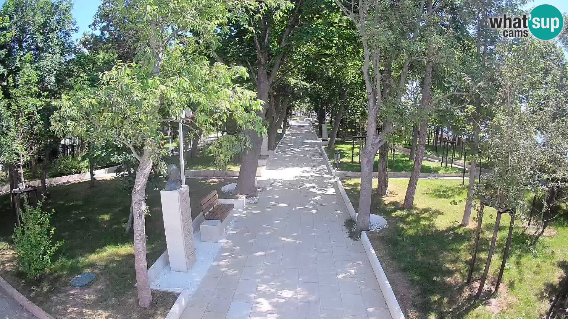 Writers’ Park Webcam Senj – Live by the Sea