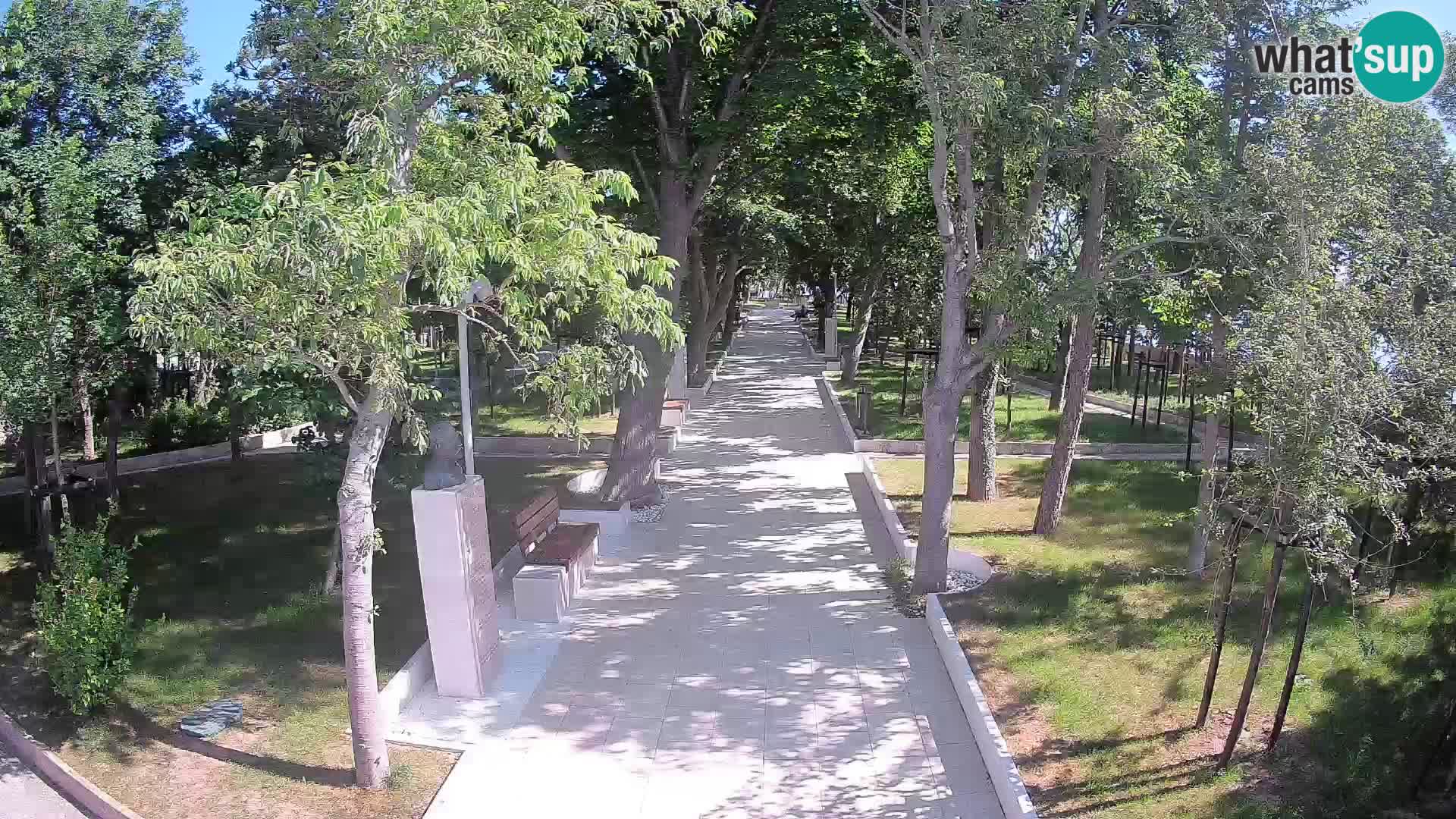 Webcam Schriftstellerpark Senj – Live am Meer