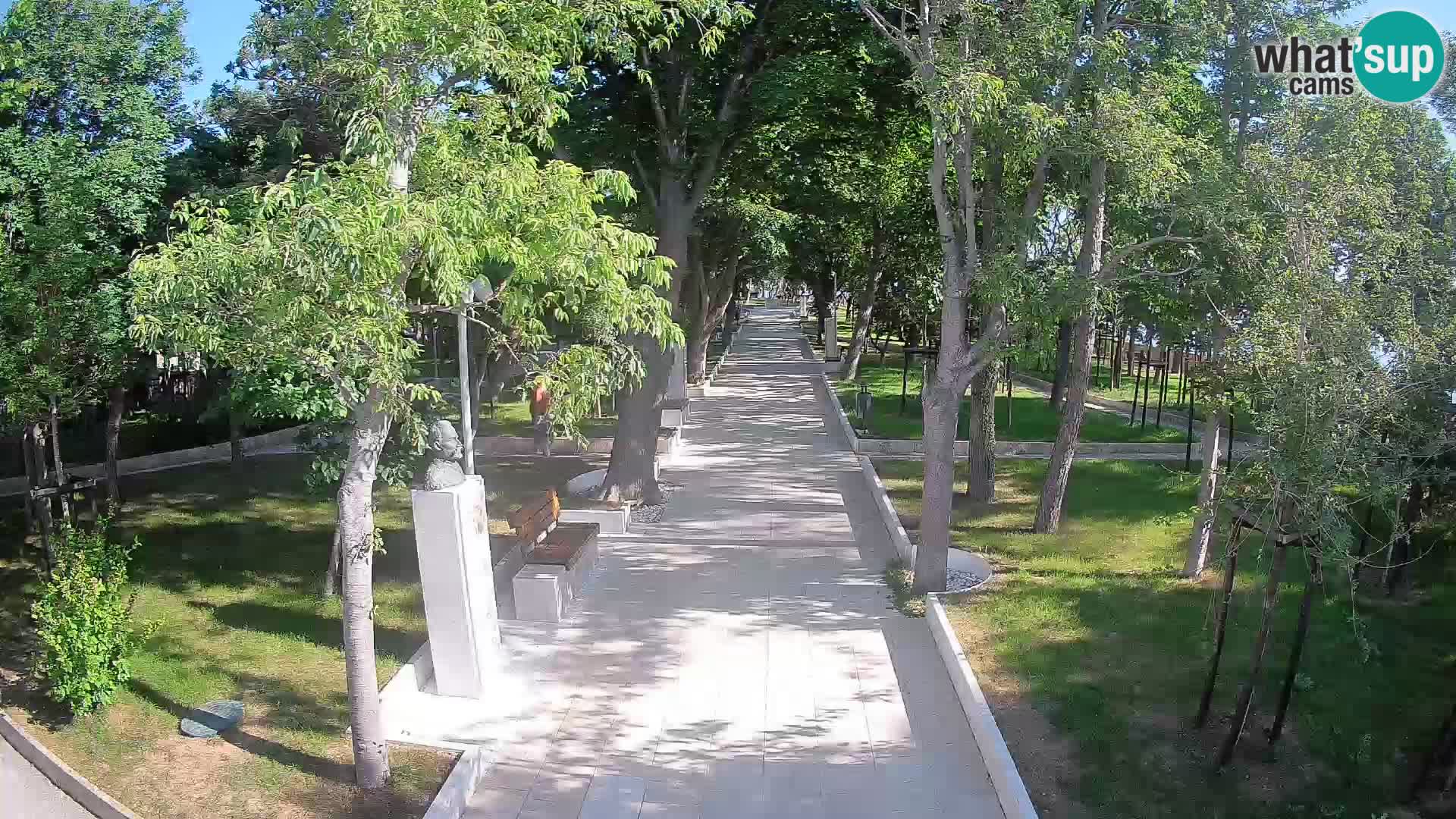 Webcam Schriftstellerpark Senj – Live am Meer
