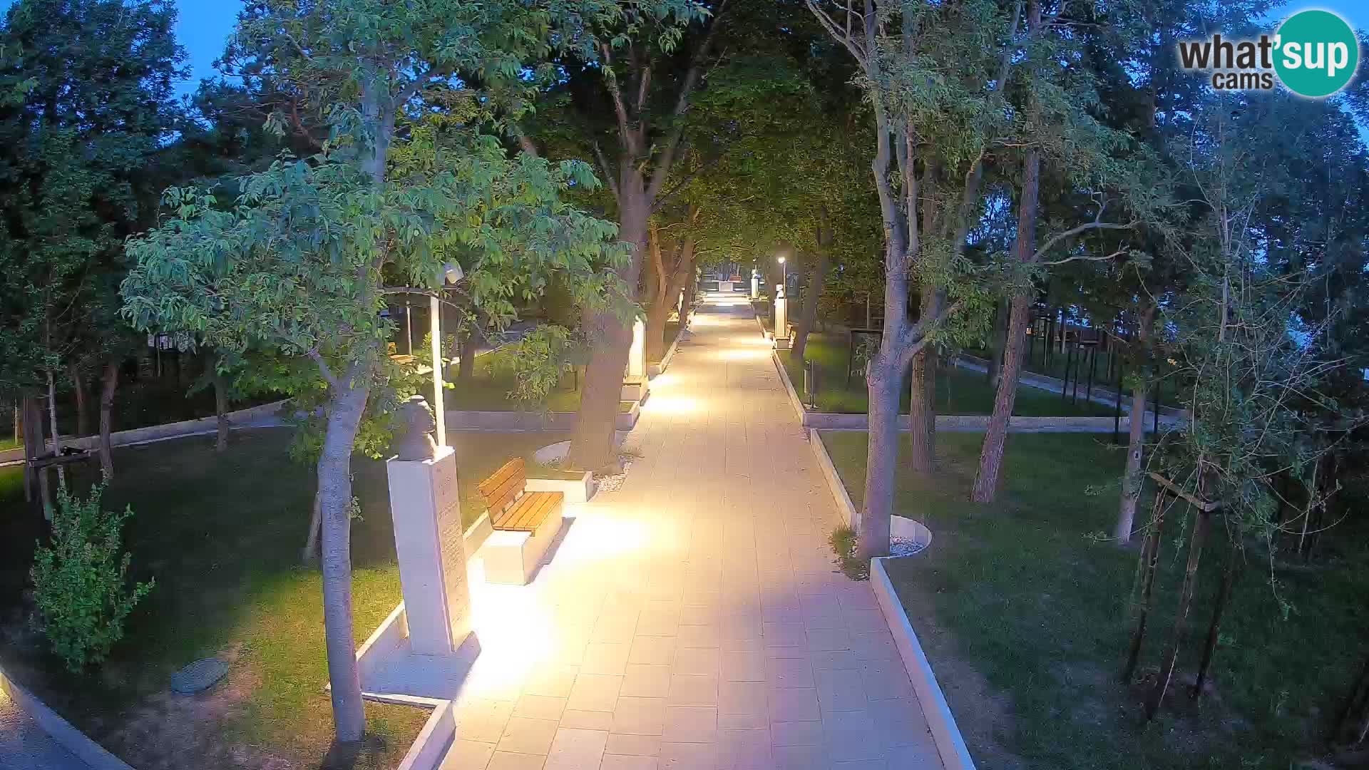 Webcam Schriftstellerpark Senj – Live am Meer