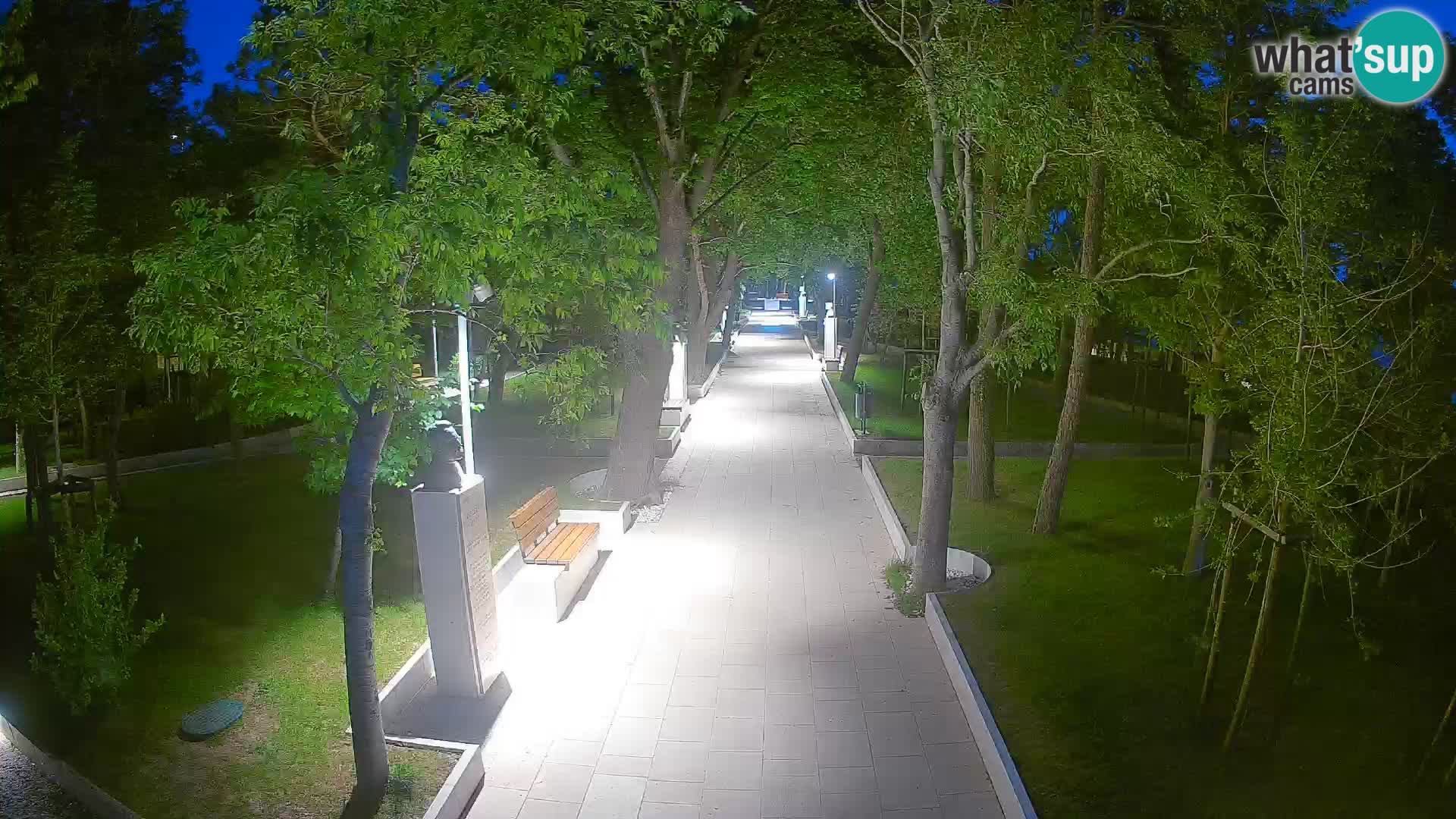 Writers’ Park Webcam Senj – Live by the Sea