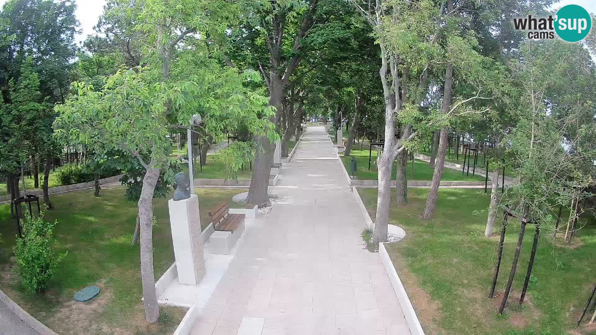 Webcam Schriftstellerpark Senj – Live am Meer