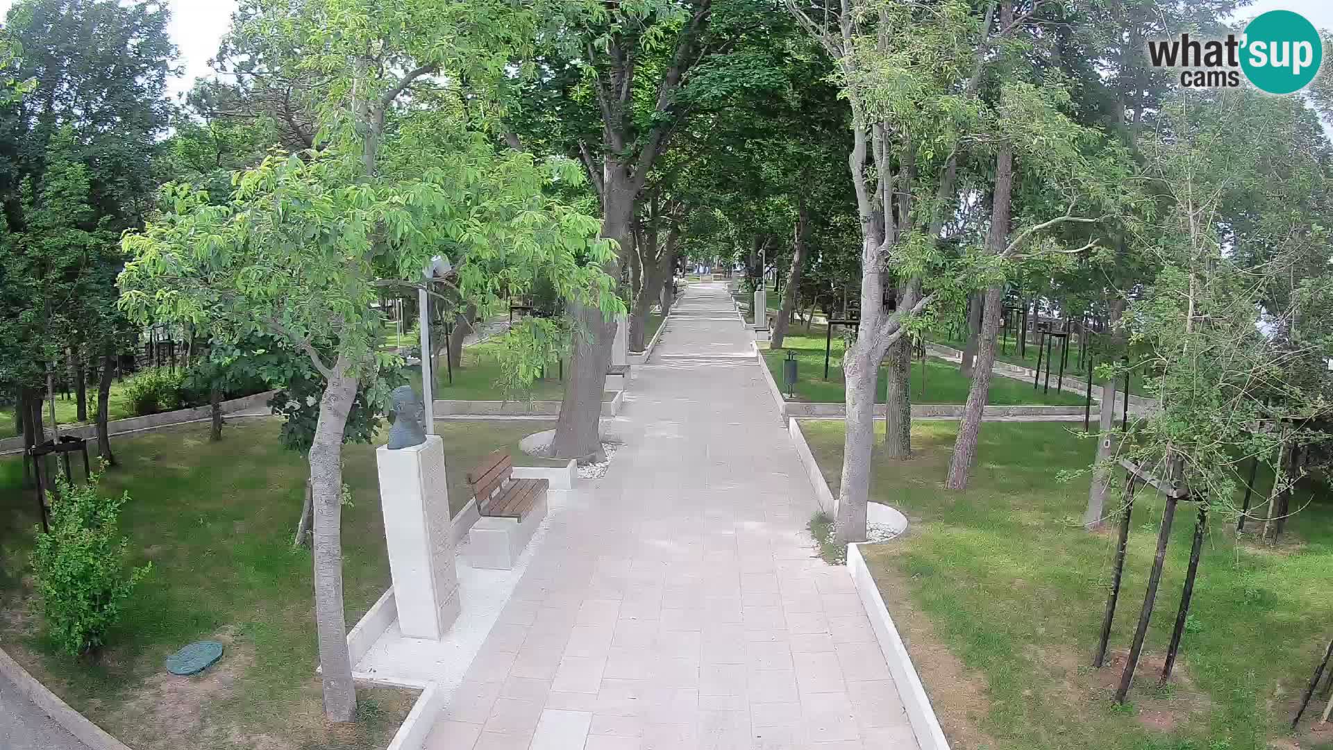 Webcam Schriftstellerpark Senj – Live am Meer