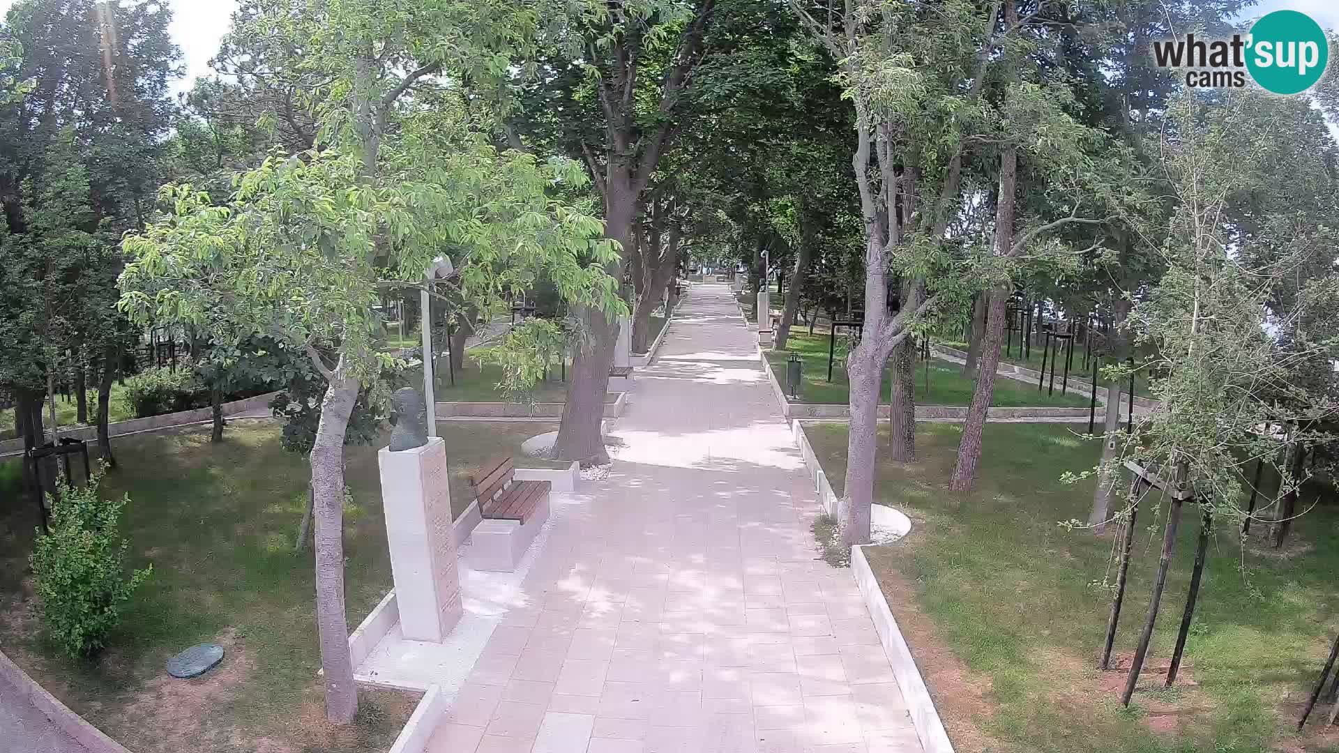 Webcam Schriftstellerpark Senj – Live am Meer
