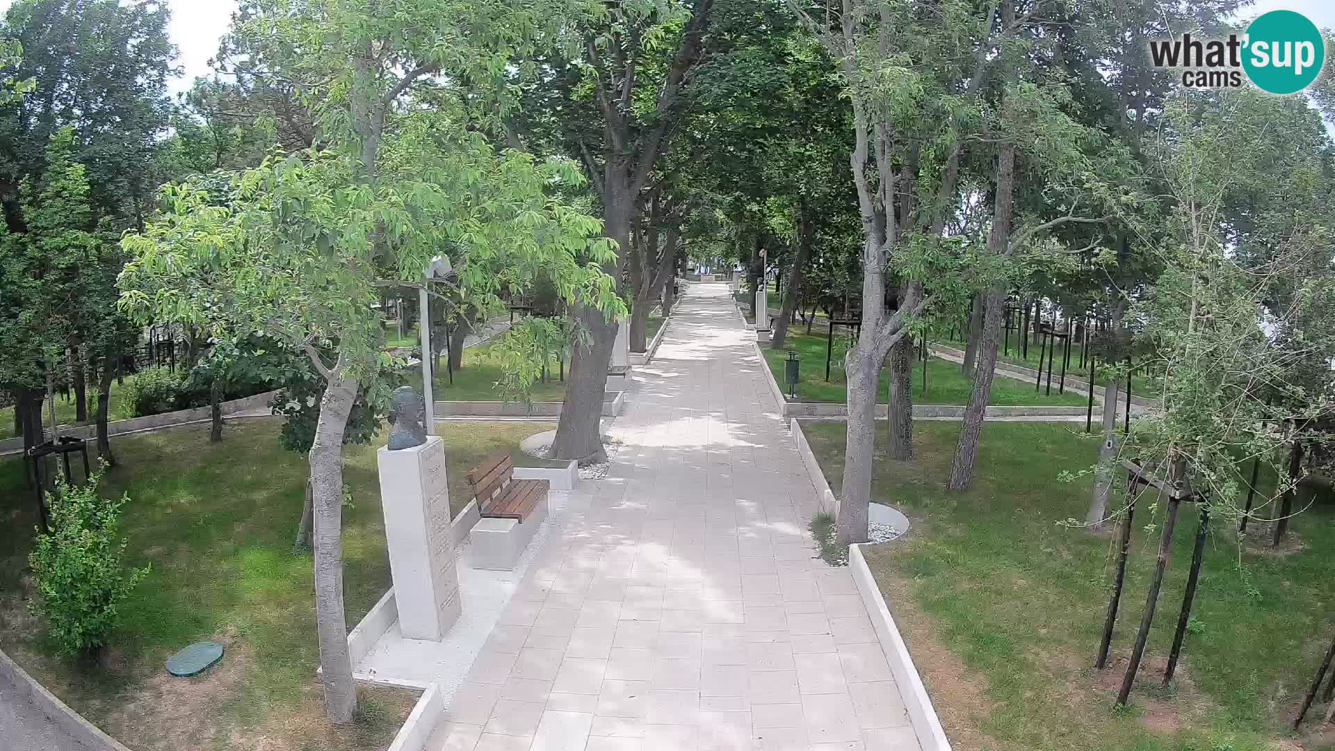 Writers’ Park Webcam Senj – Live by the Sea