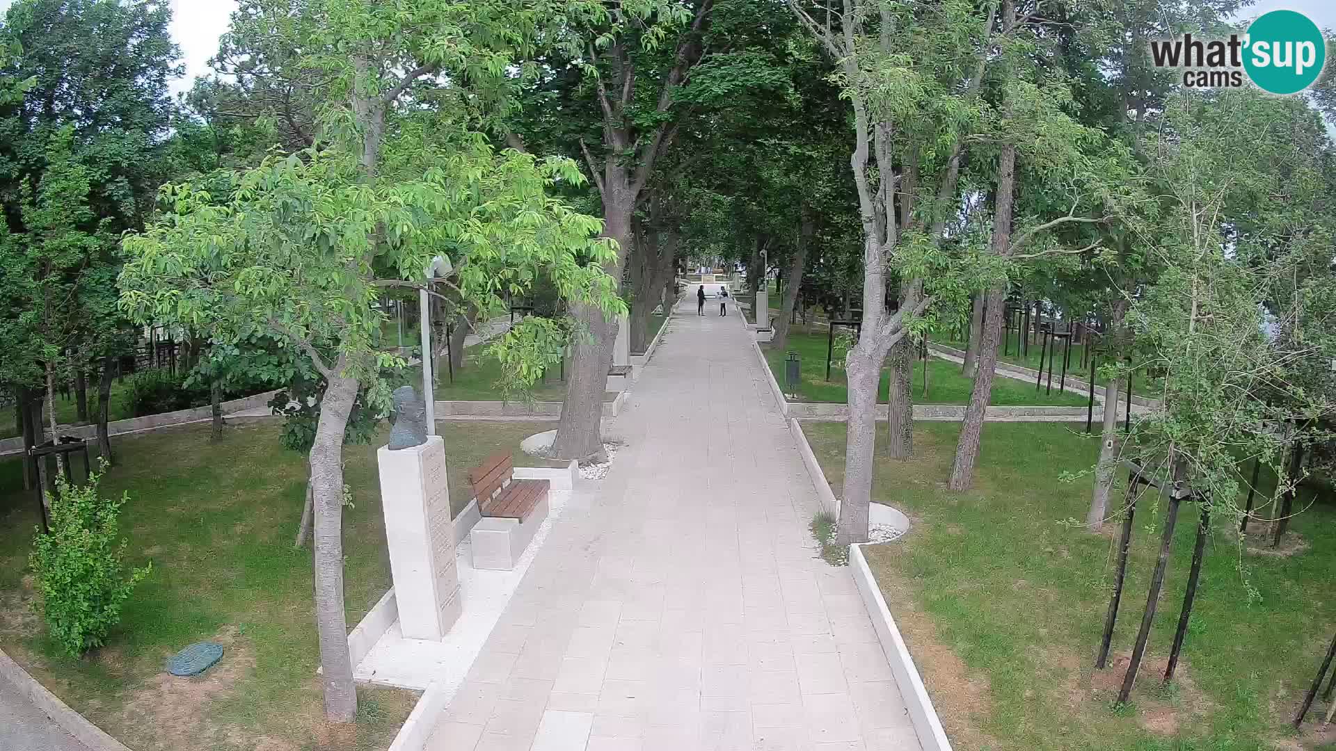Writers’ Park Webcam Senj – Live by the Sea